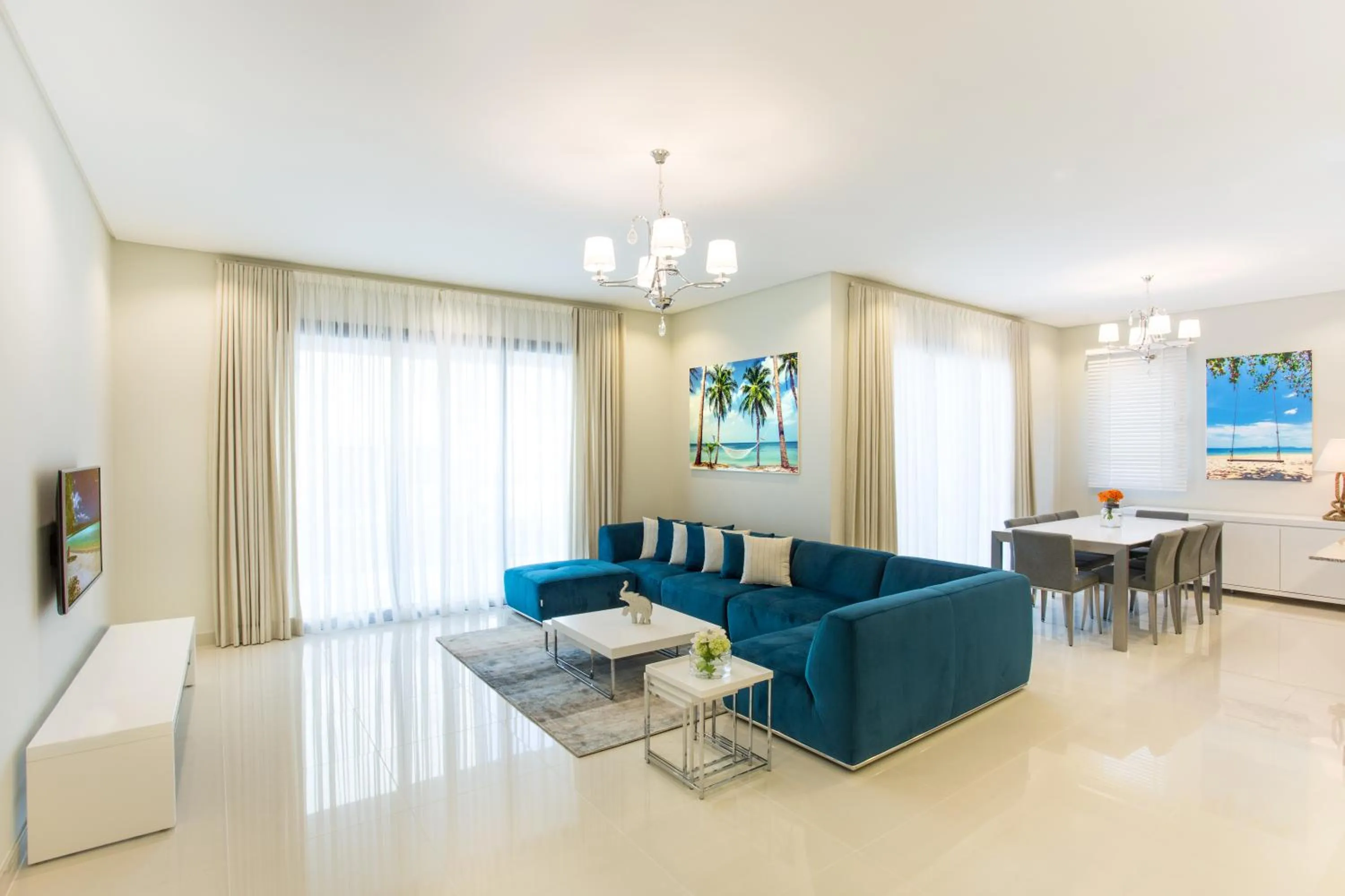 Living room in The Grove Resort Bahrain