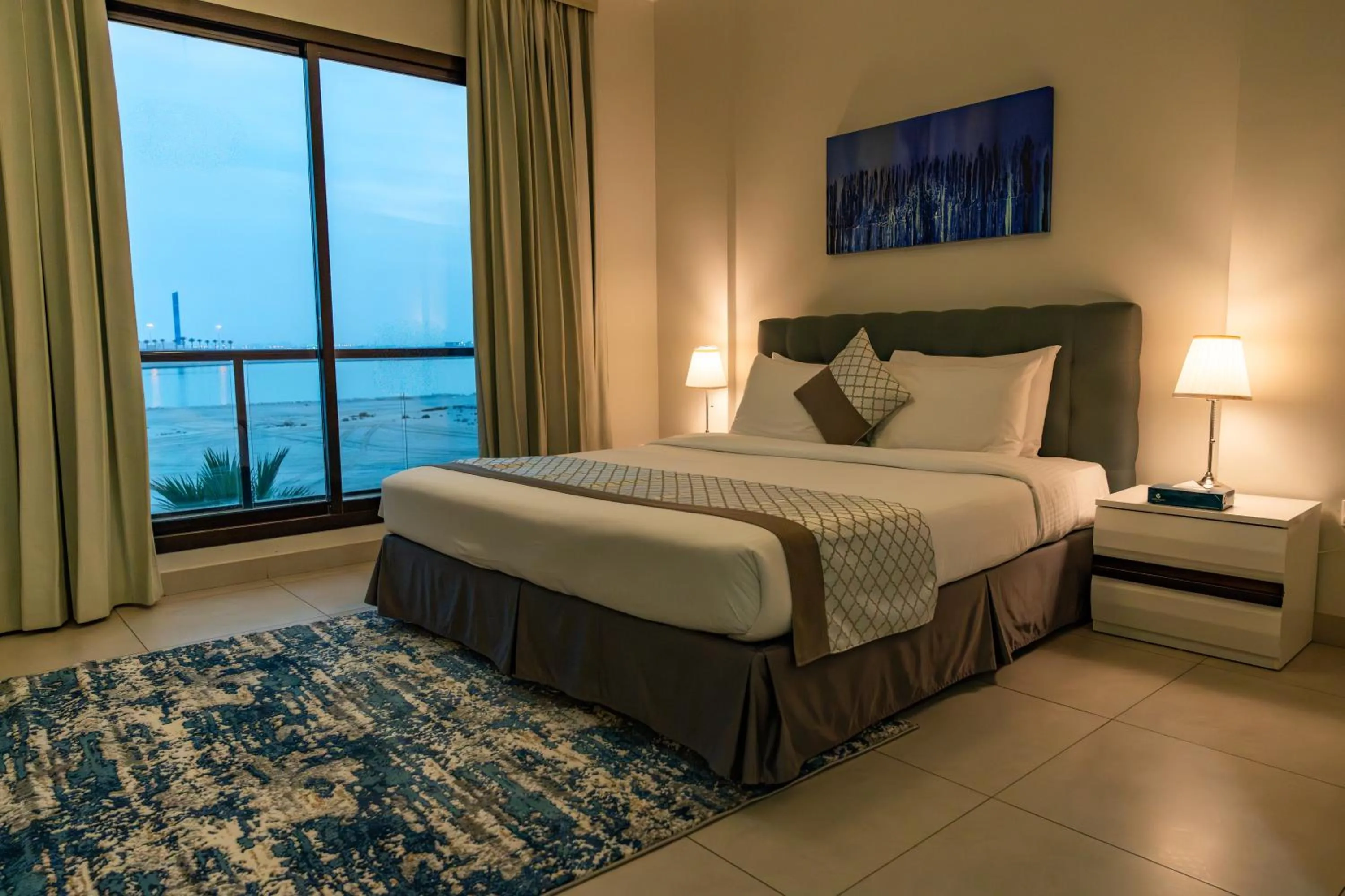 Bedroom, Bed in The Grove Resort Bahrain