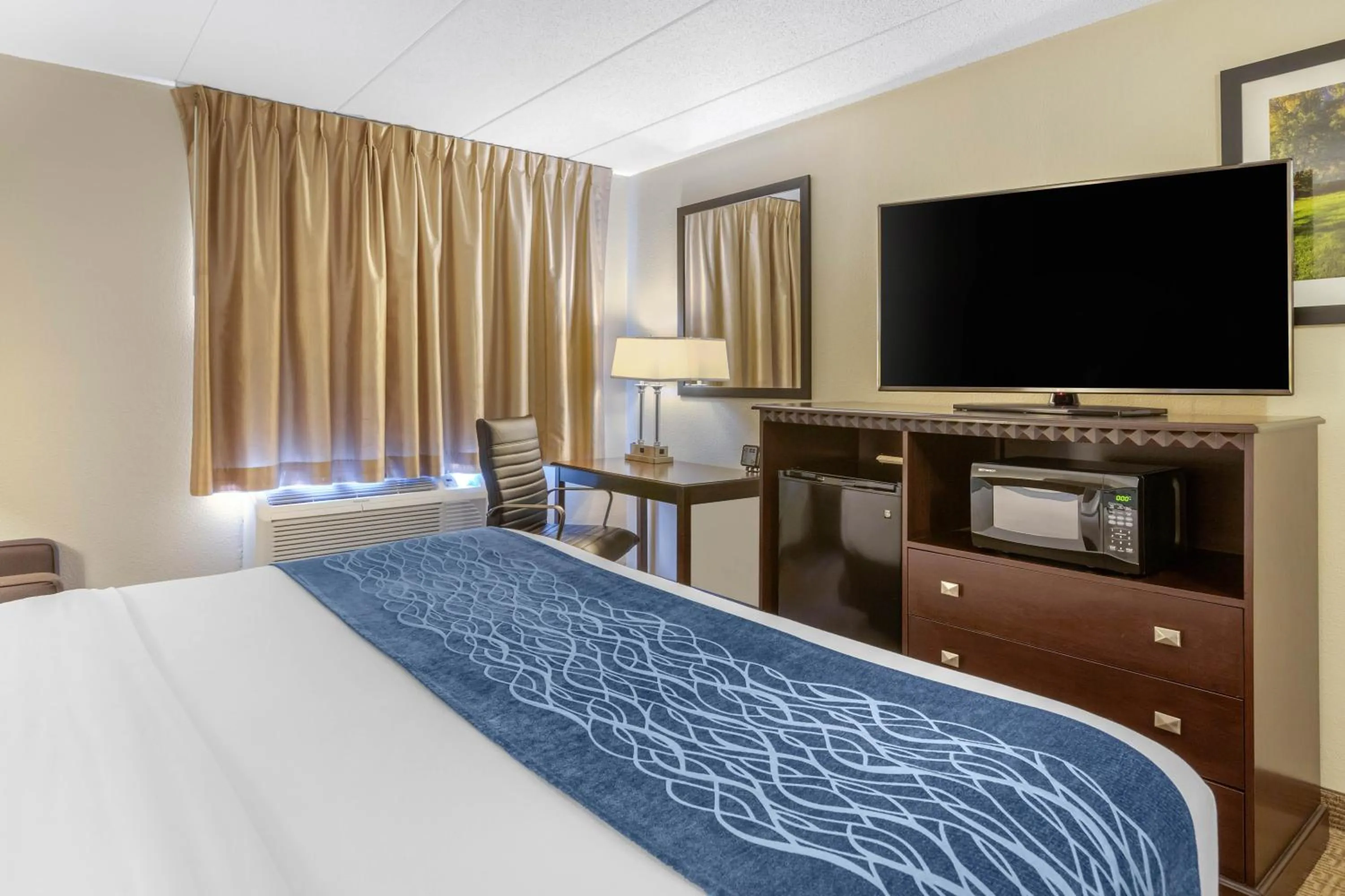 Bed in Comfort Inn Grand Rapids Airport