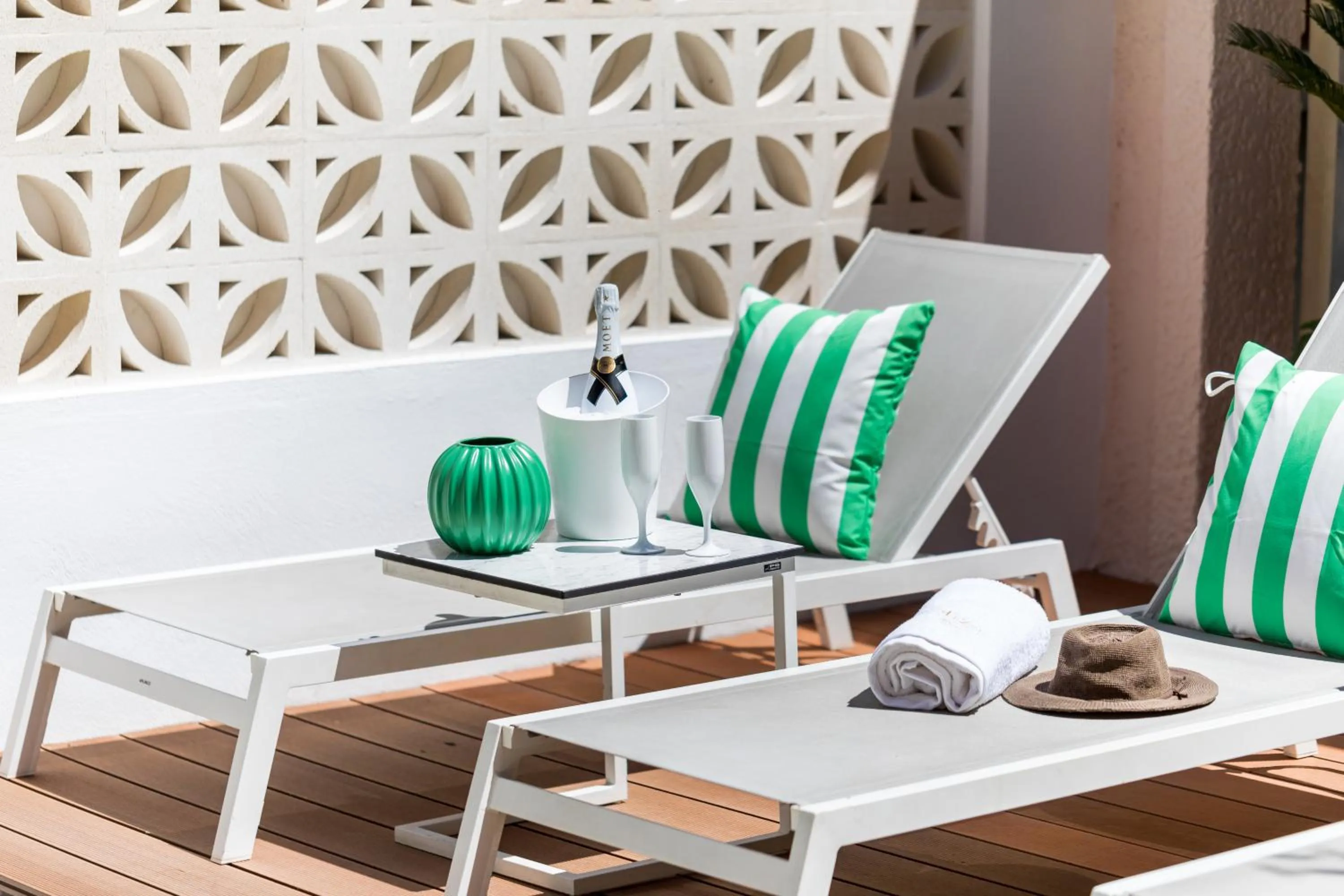 sunbed in Eliza Hotel by Panel Hospitality