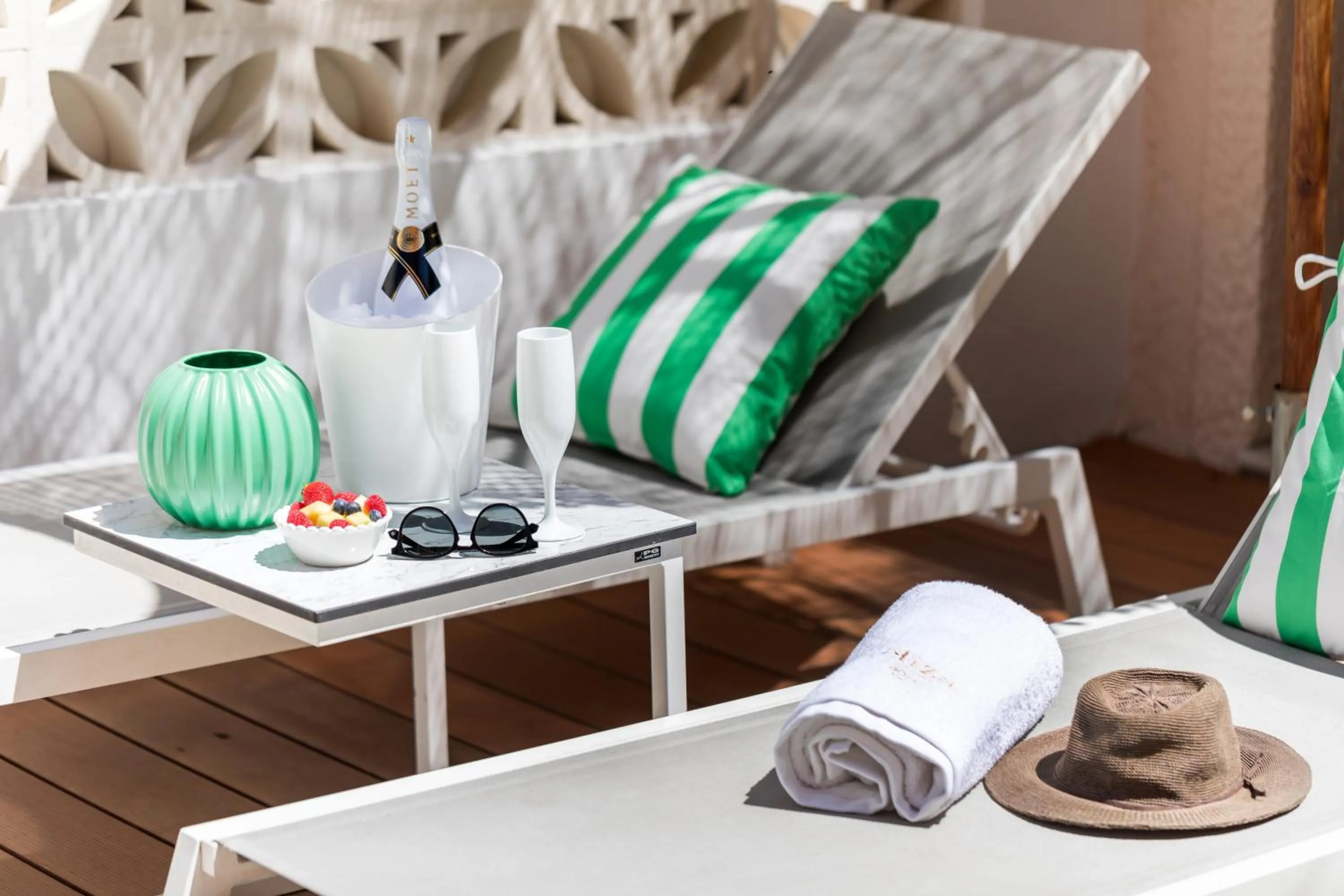 sunbed in Eliza Hotel by Panel Hospitality