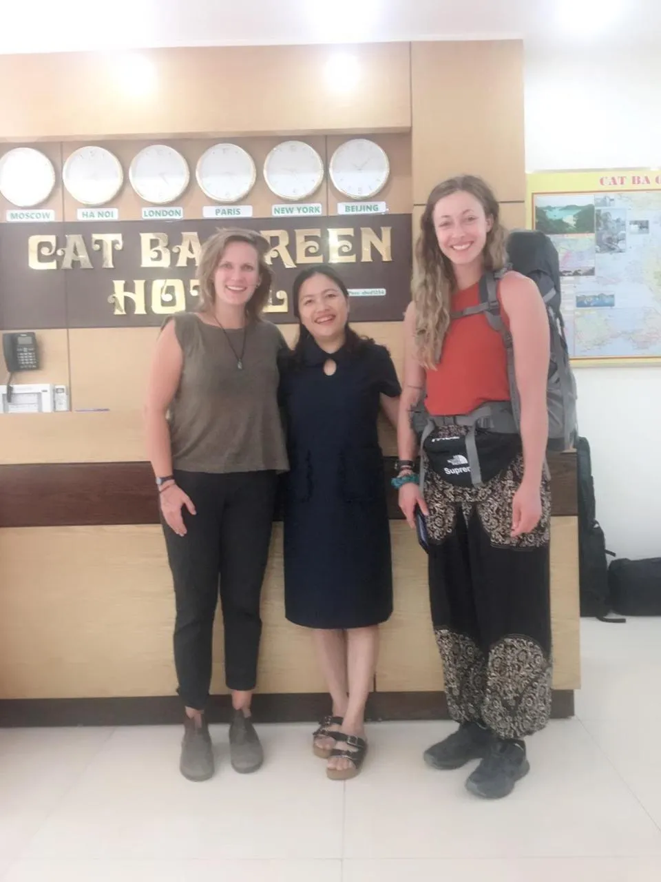 group of guests in Cat Ba Green Hotel