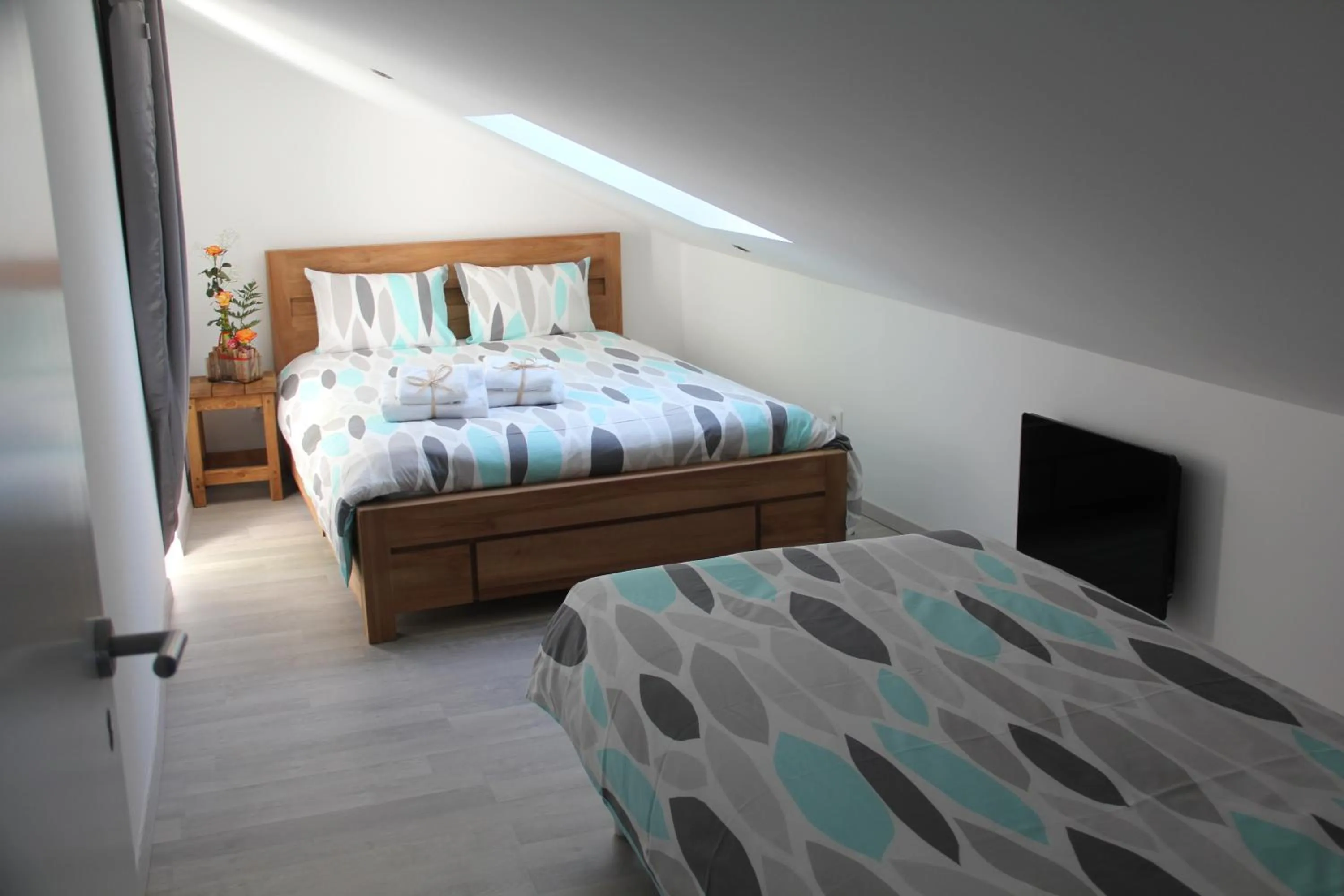 Bedroom, Bed in Le Clos du Square - climatisé