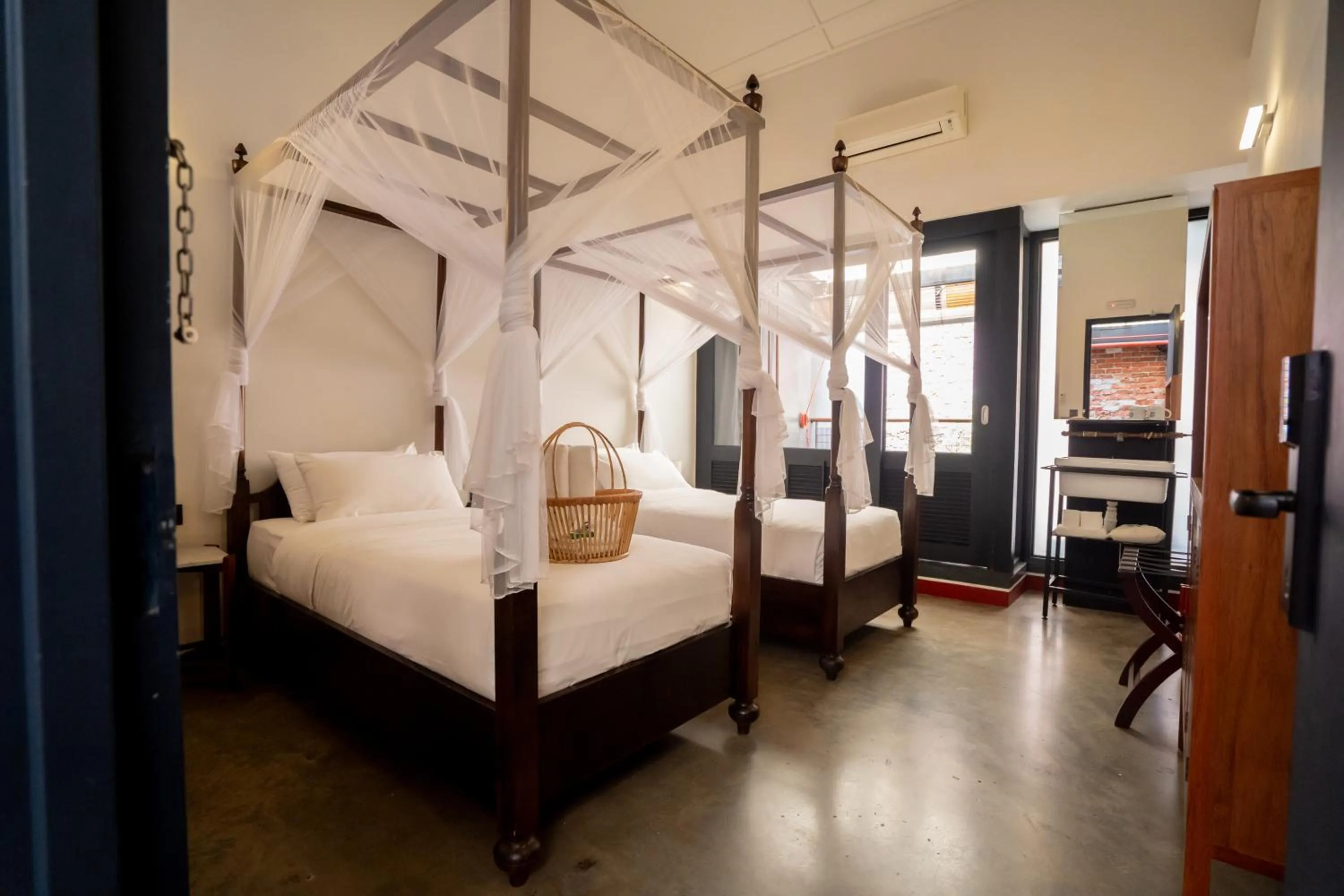 Bed in Tian Jing Hotel