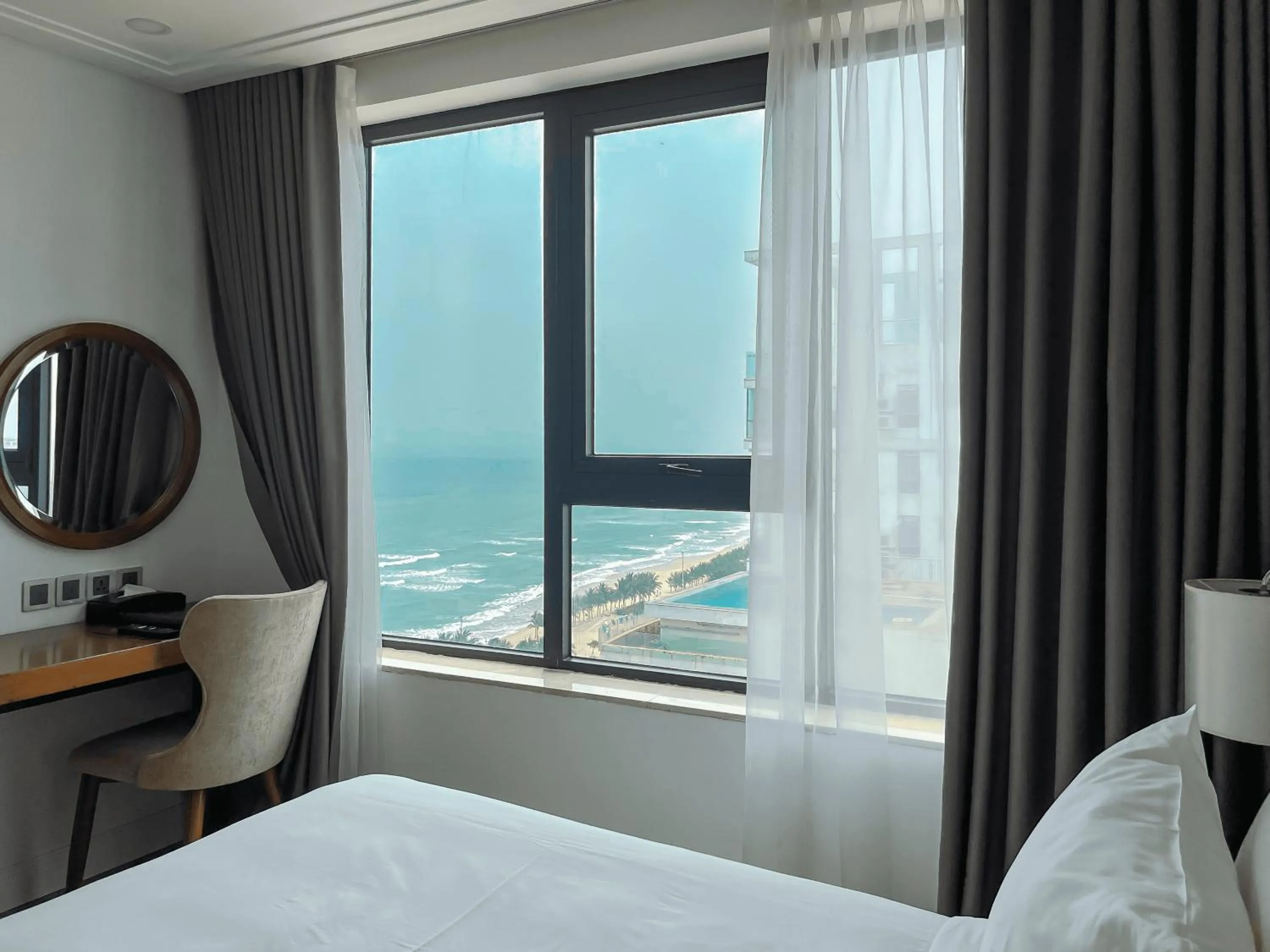 View (from property/room), Bed in Paris Deli Danang Beach Hotel