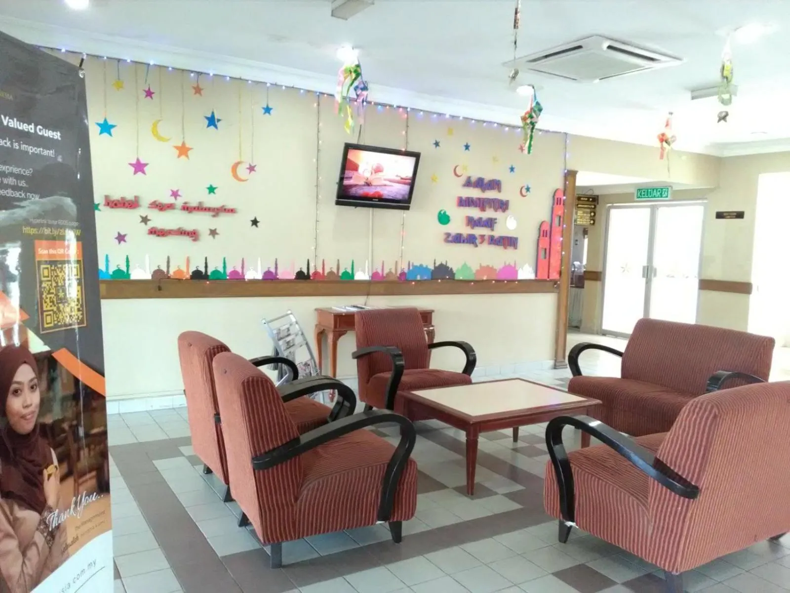Seating area in Hotel Seri Malaysia Mersing