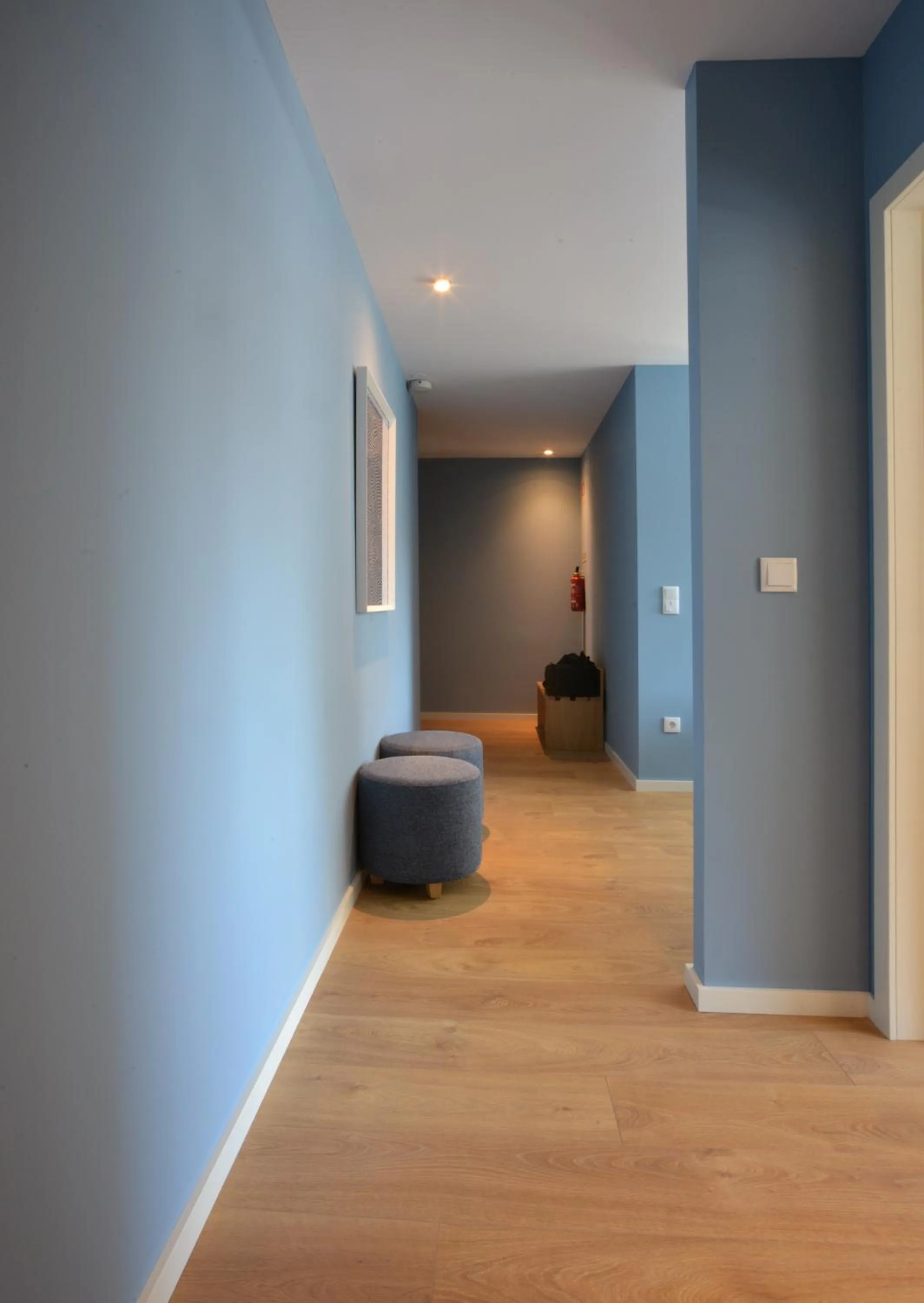 Living room, Bed in Spot Family Apartments