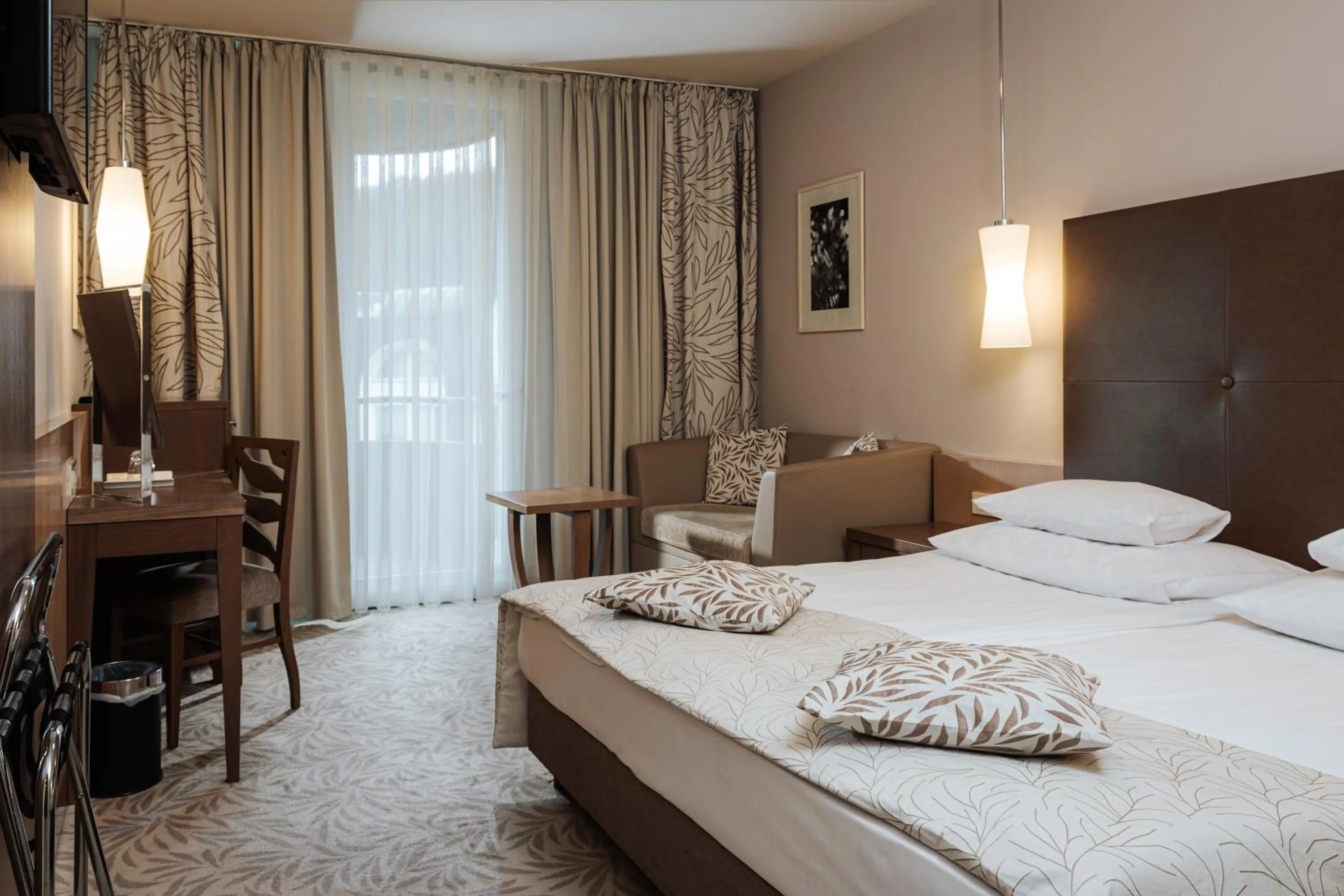 Bed in Grand Hotel Sava Superior