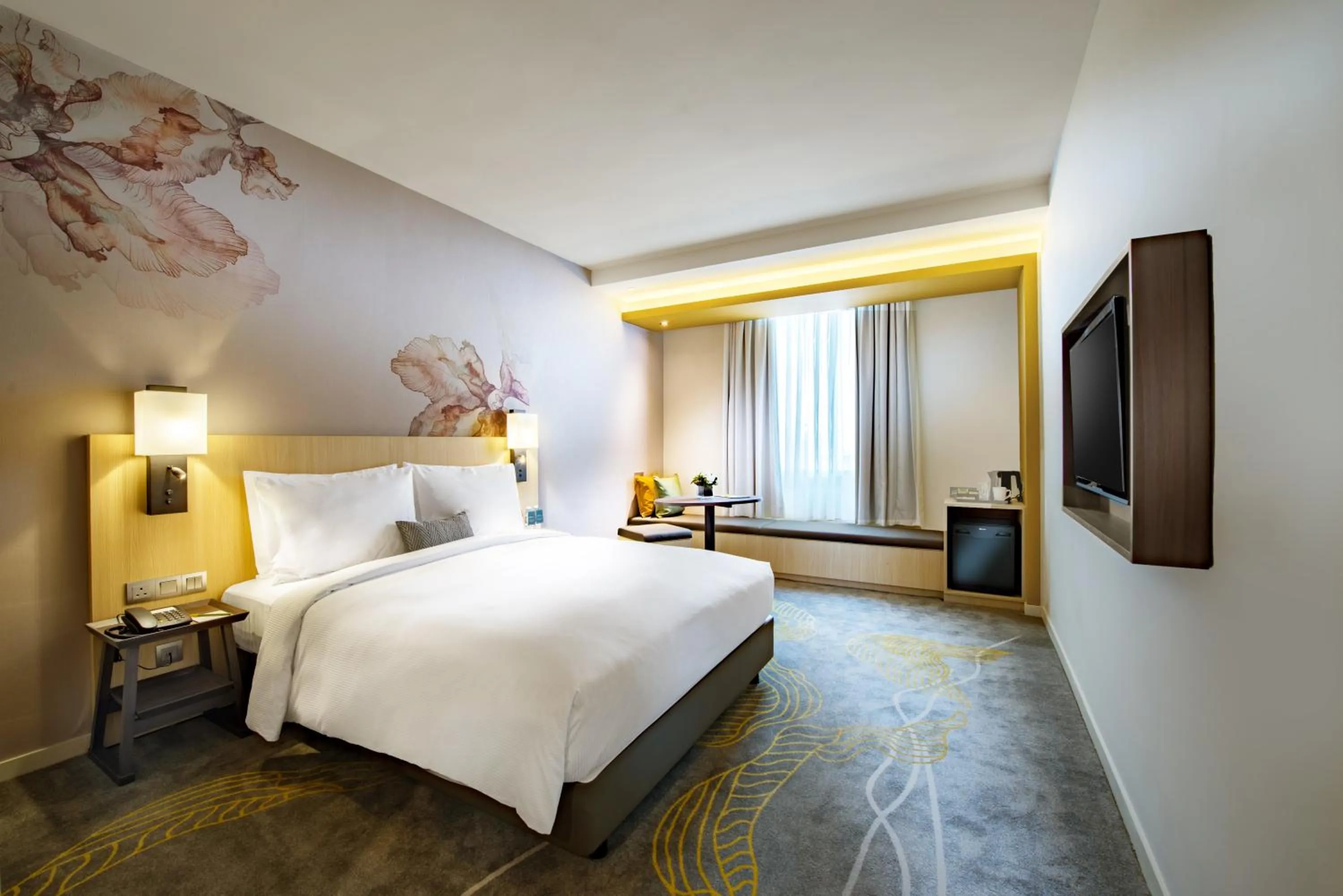 Toilet, Bed in Hilton Garden Inn Kuala Lumpur - North