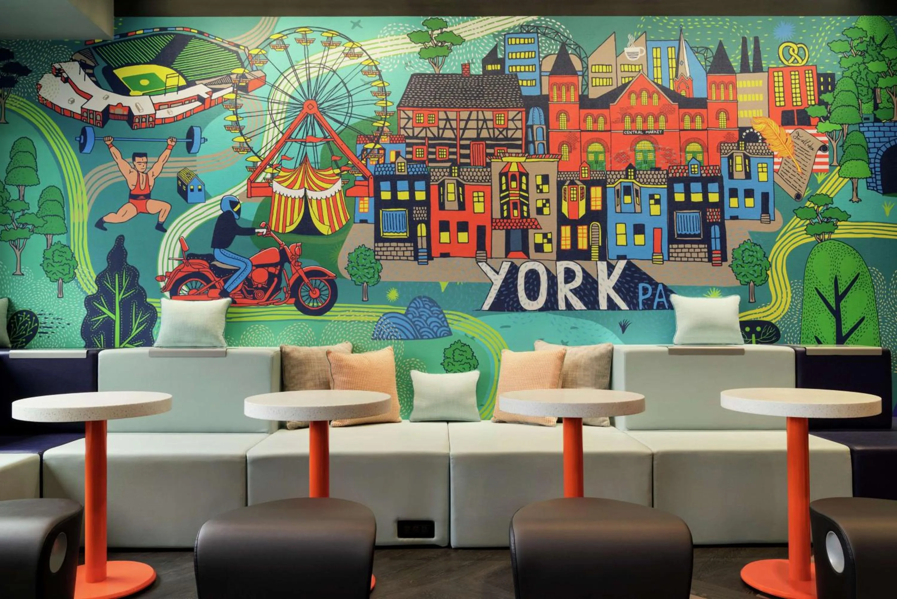 Lobby or reception in Tru By Hilton York Pa