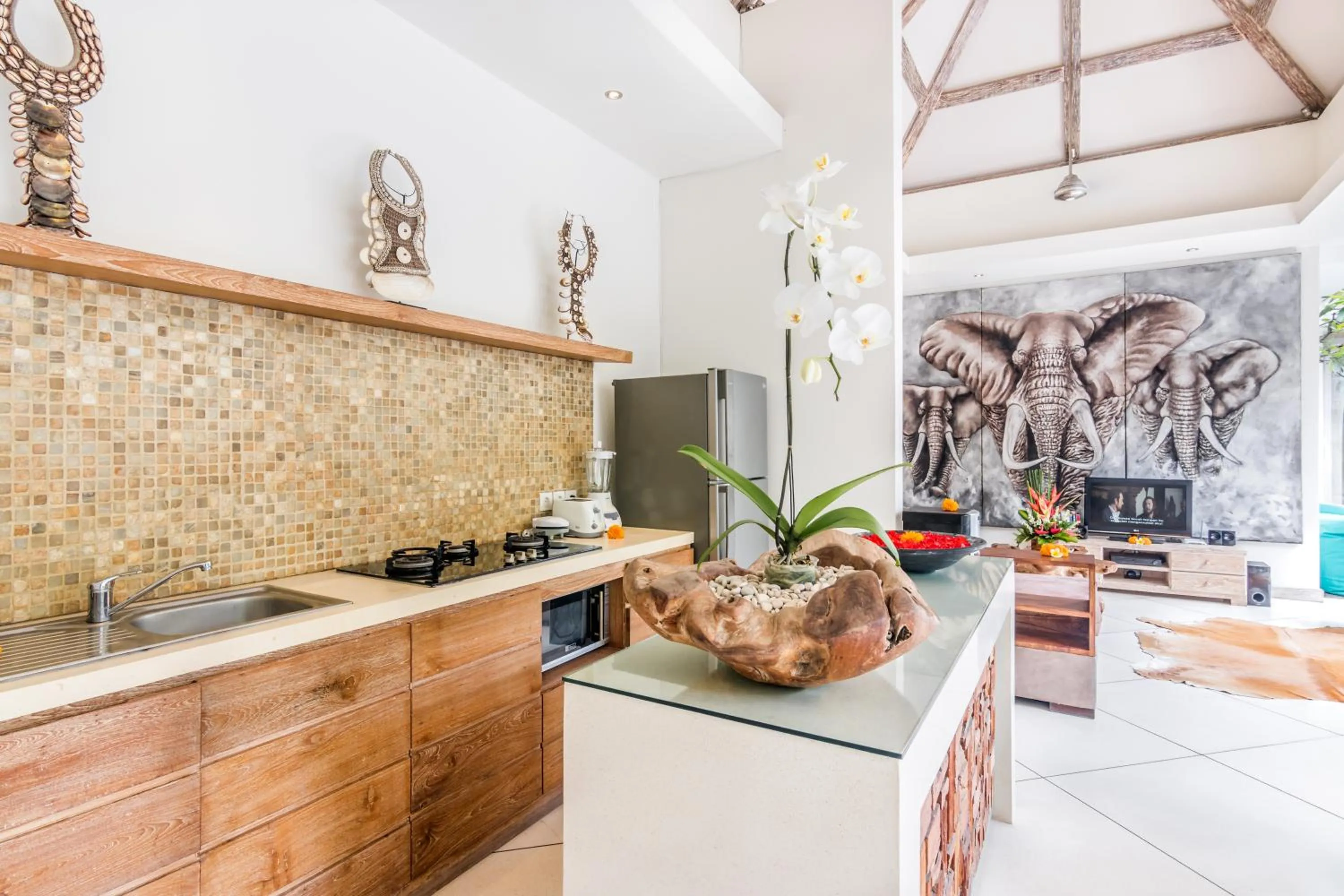 Kitchen or kitchenette in Villa Safari