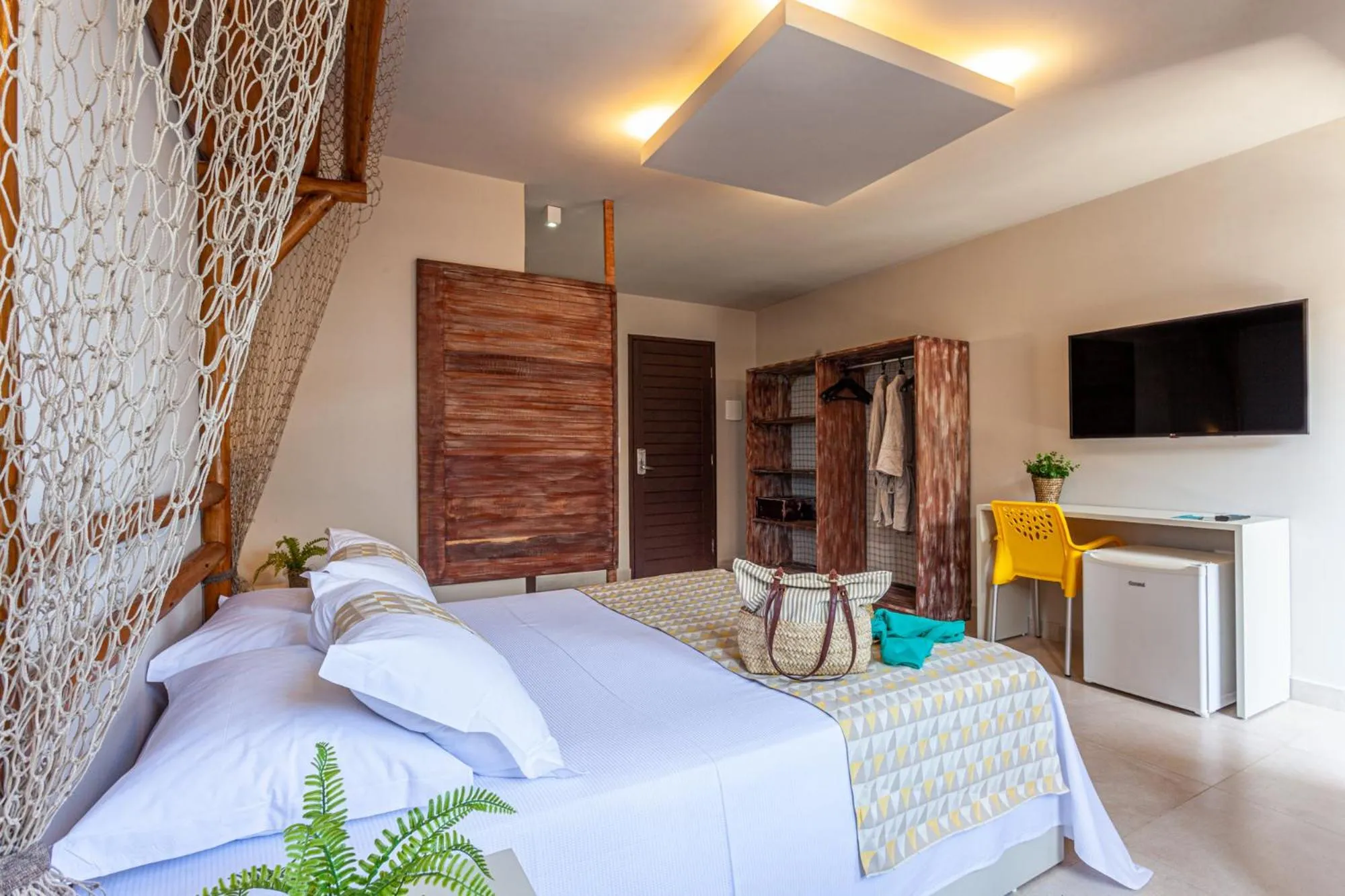 Bed in Pousada Marajuba - Adults Only