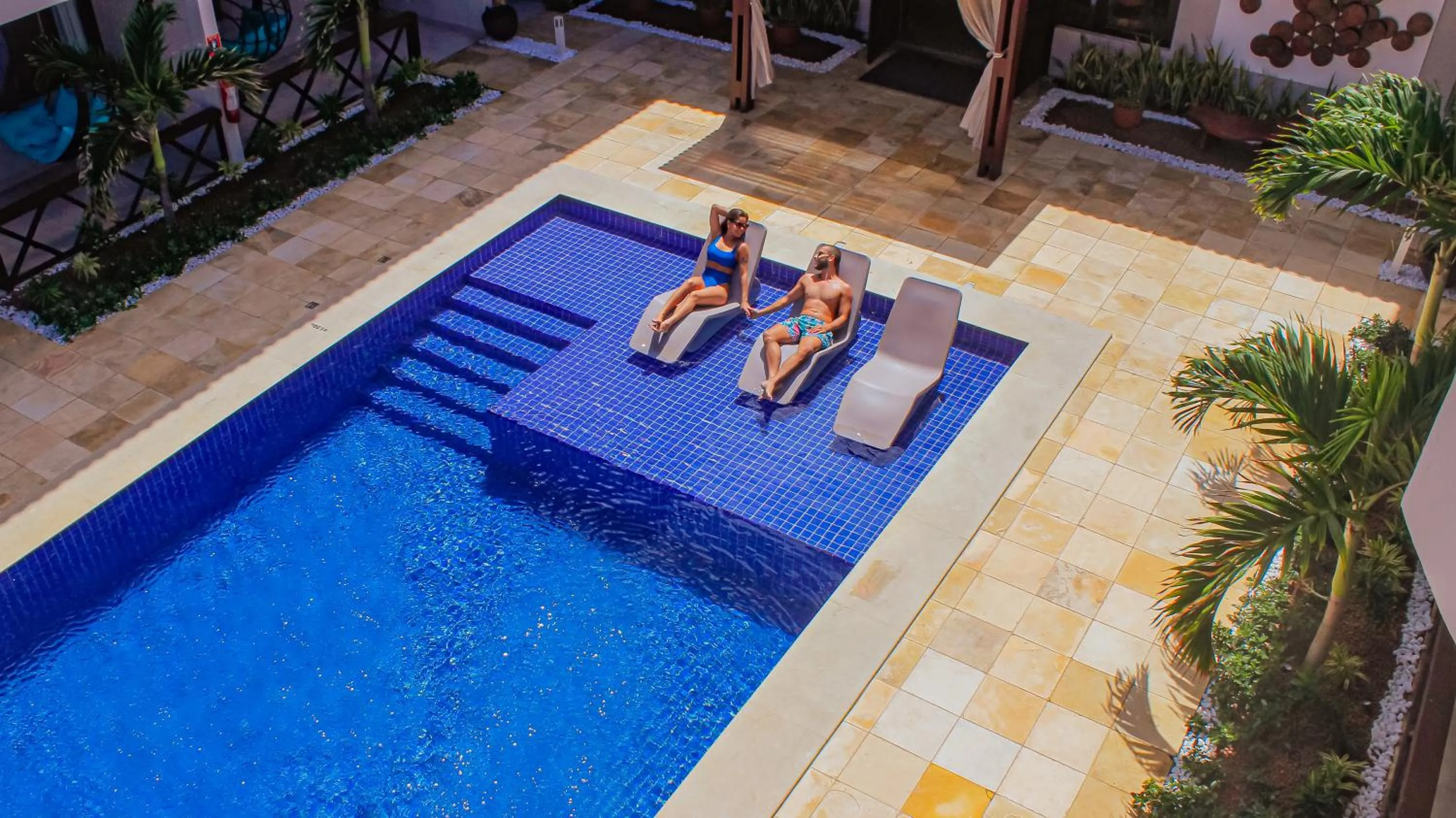 Pool view in Pousada Marajuba - Adults Only