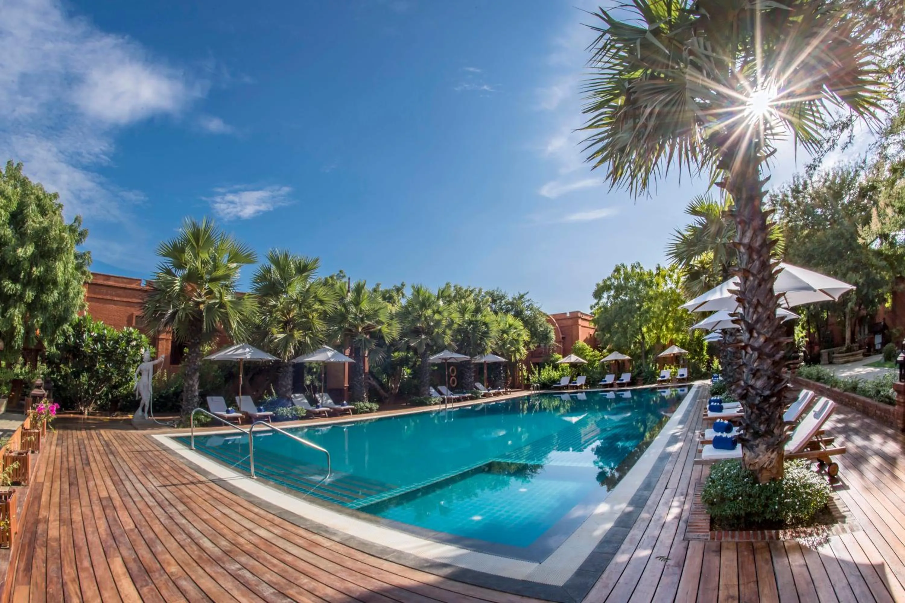 Swimming pool in Heritage Bagan Hotel