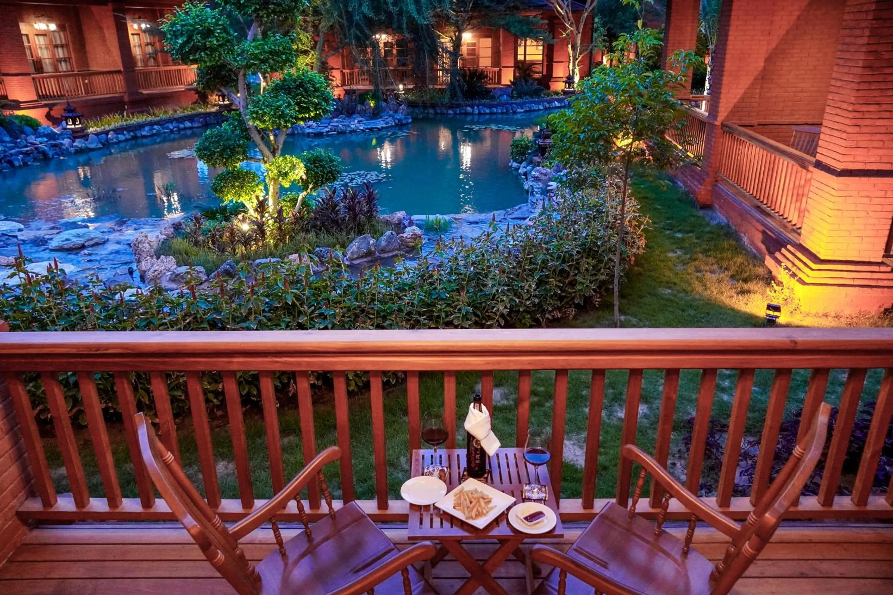 Lake view in Heritage Bagan Hotel