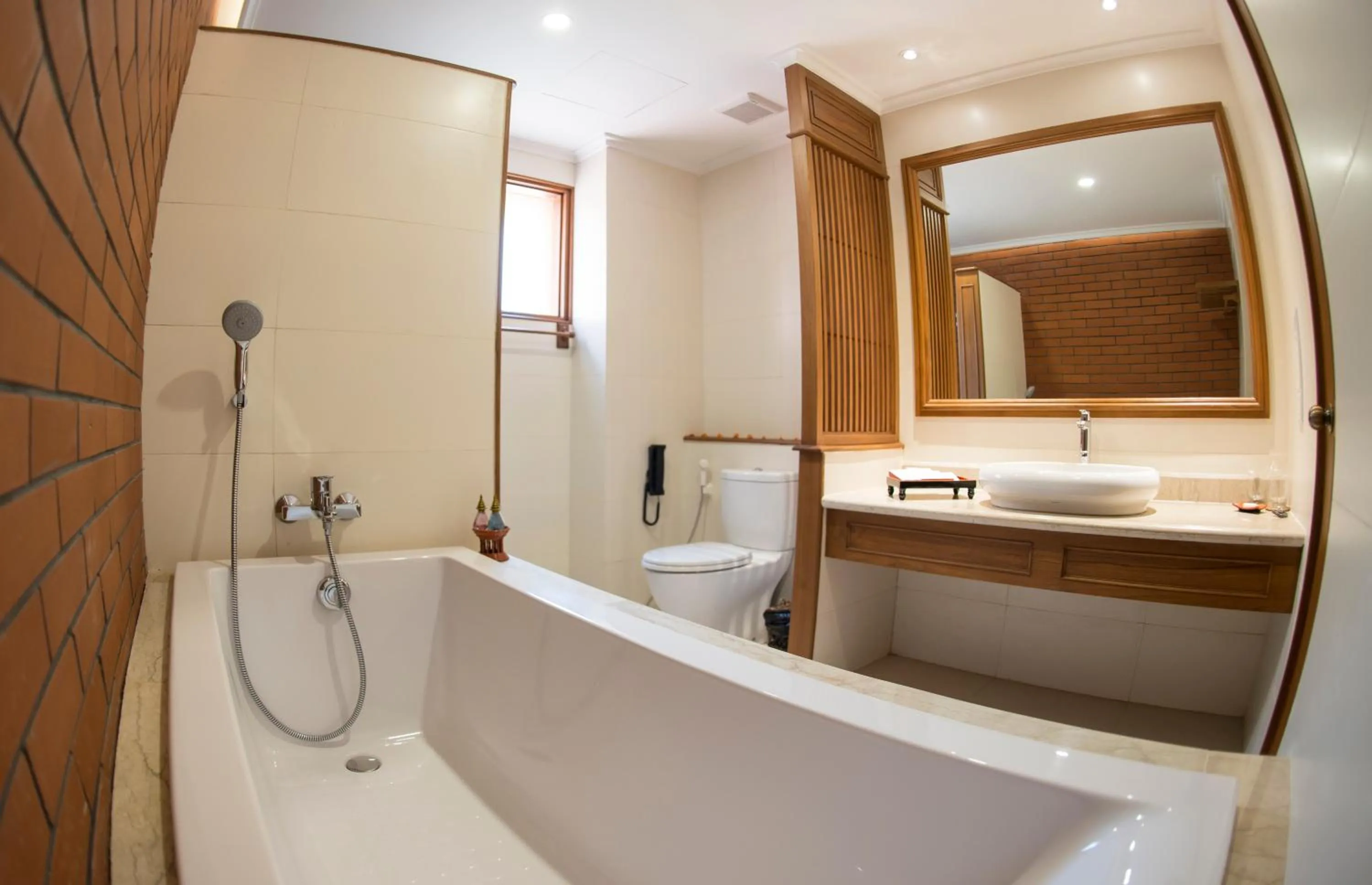 Bathroom in Heritage Bagan Hotel