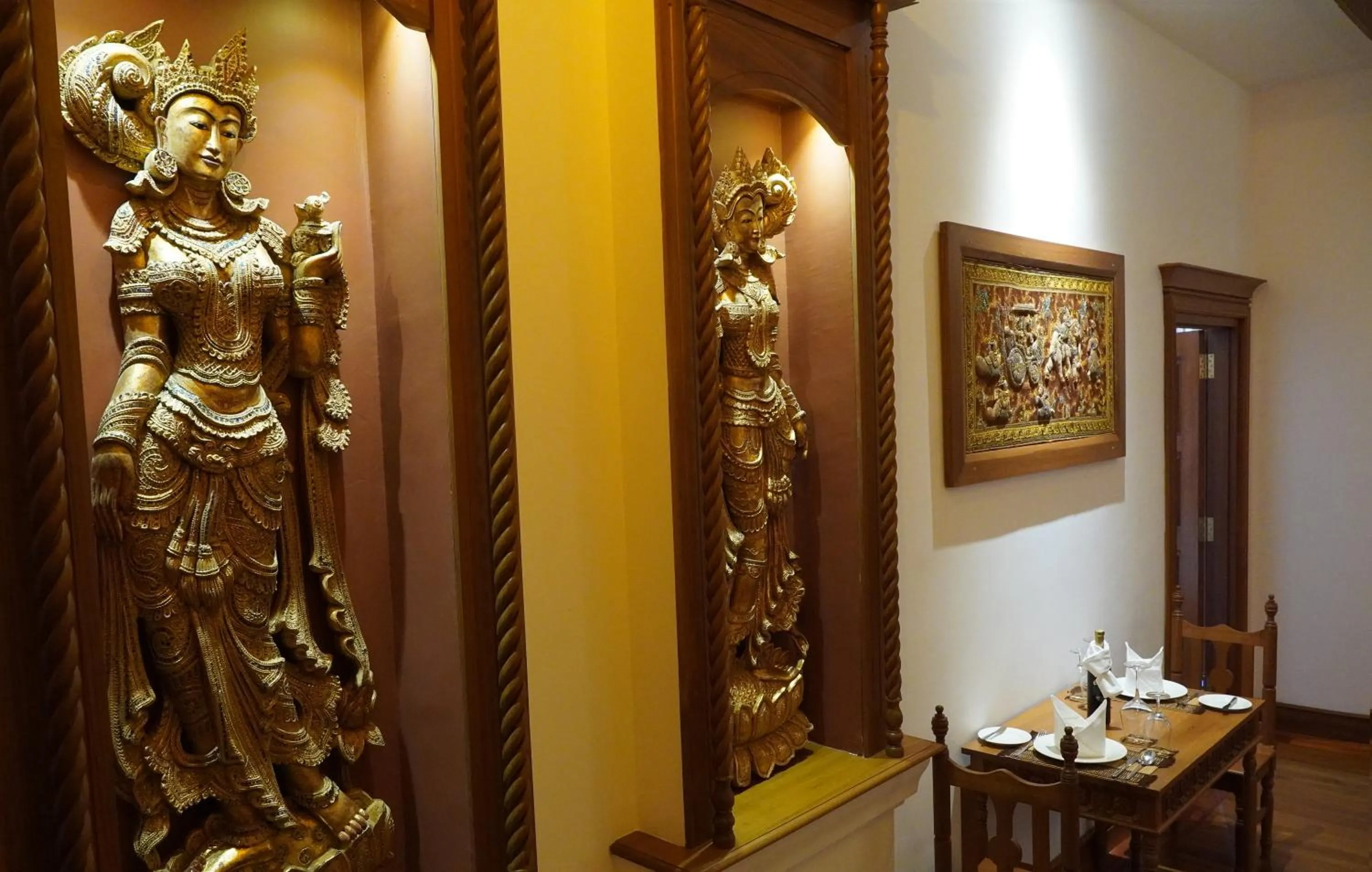 Decorative detail in Heritage Bagan Hotel