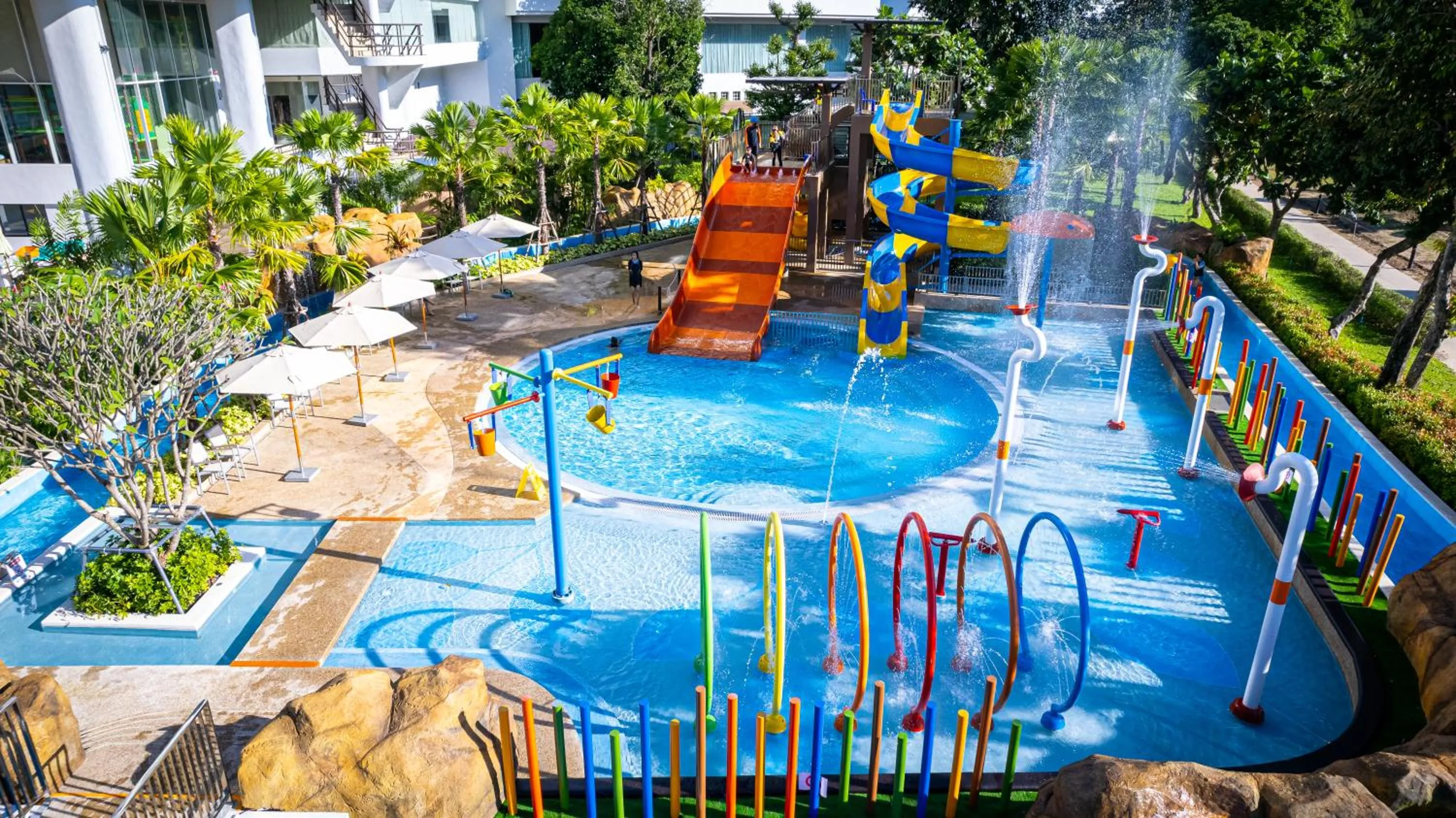 Aqua park in The Riverie by Katathani