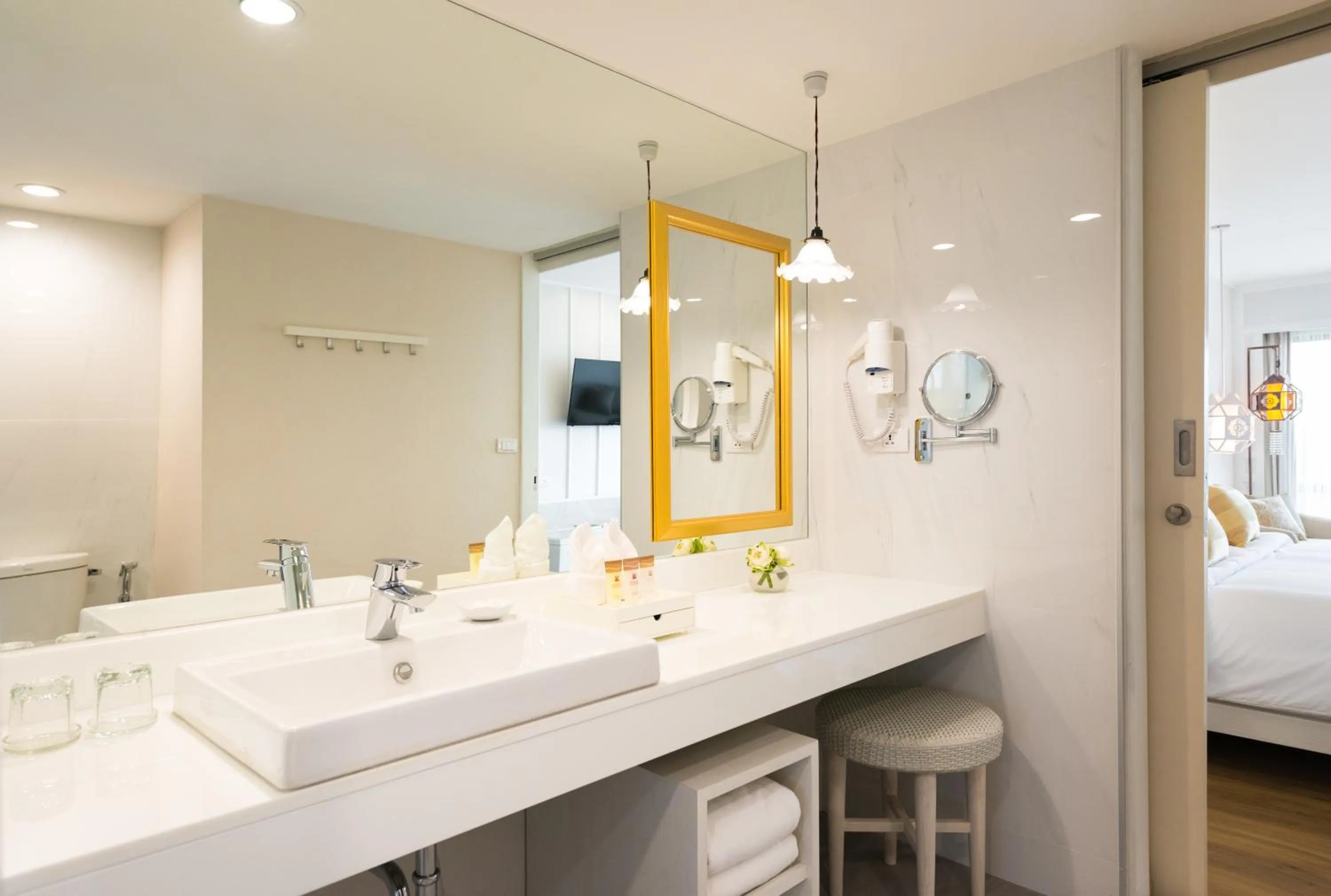 Bathroom, Bed in The Riverie by Katathani