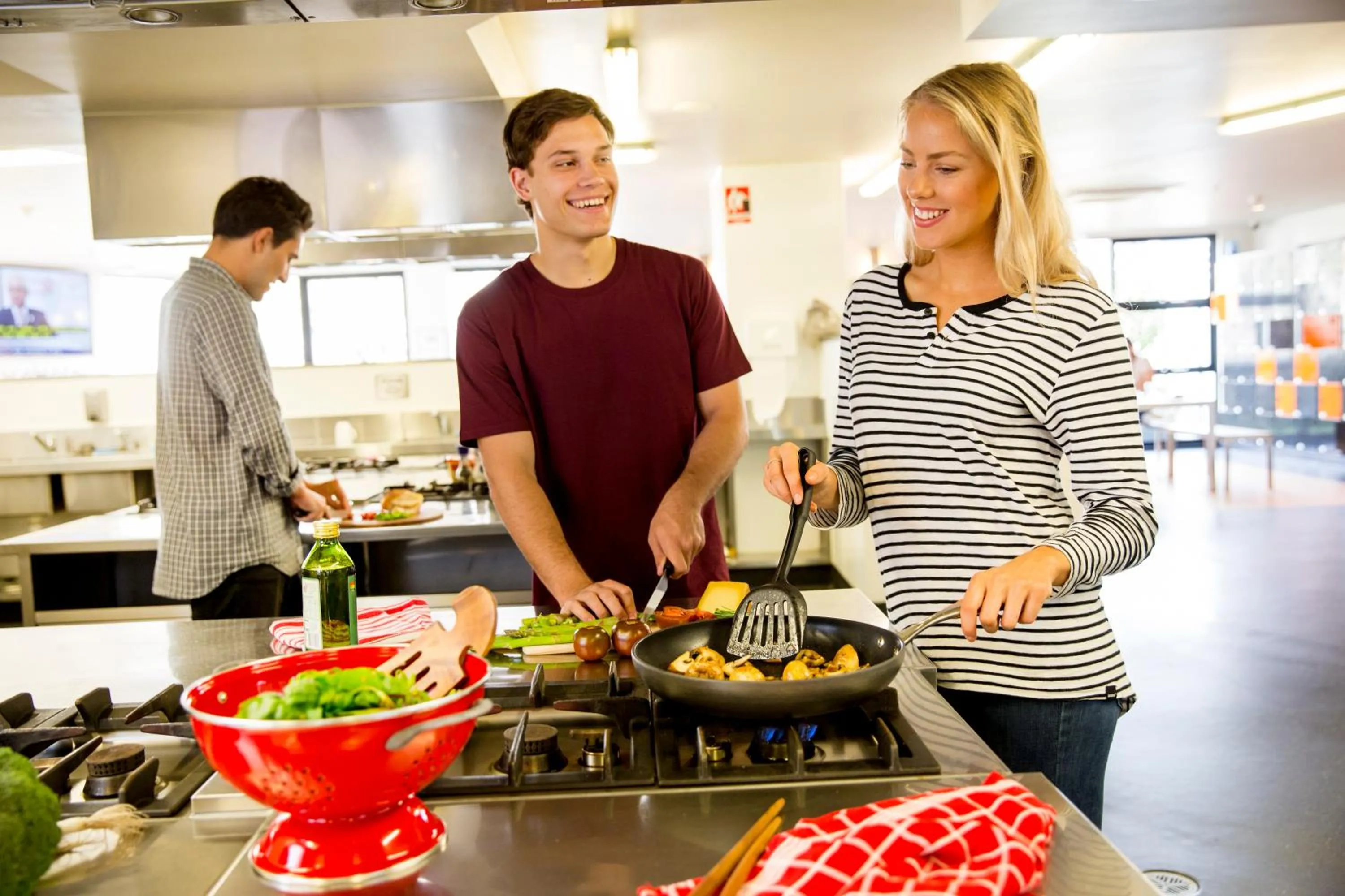Communal kitchen in Space Hotel