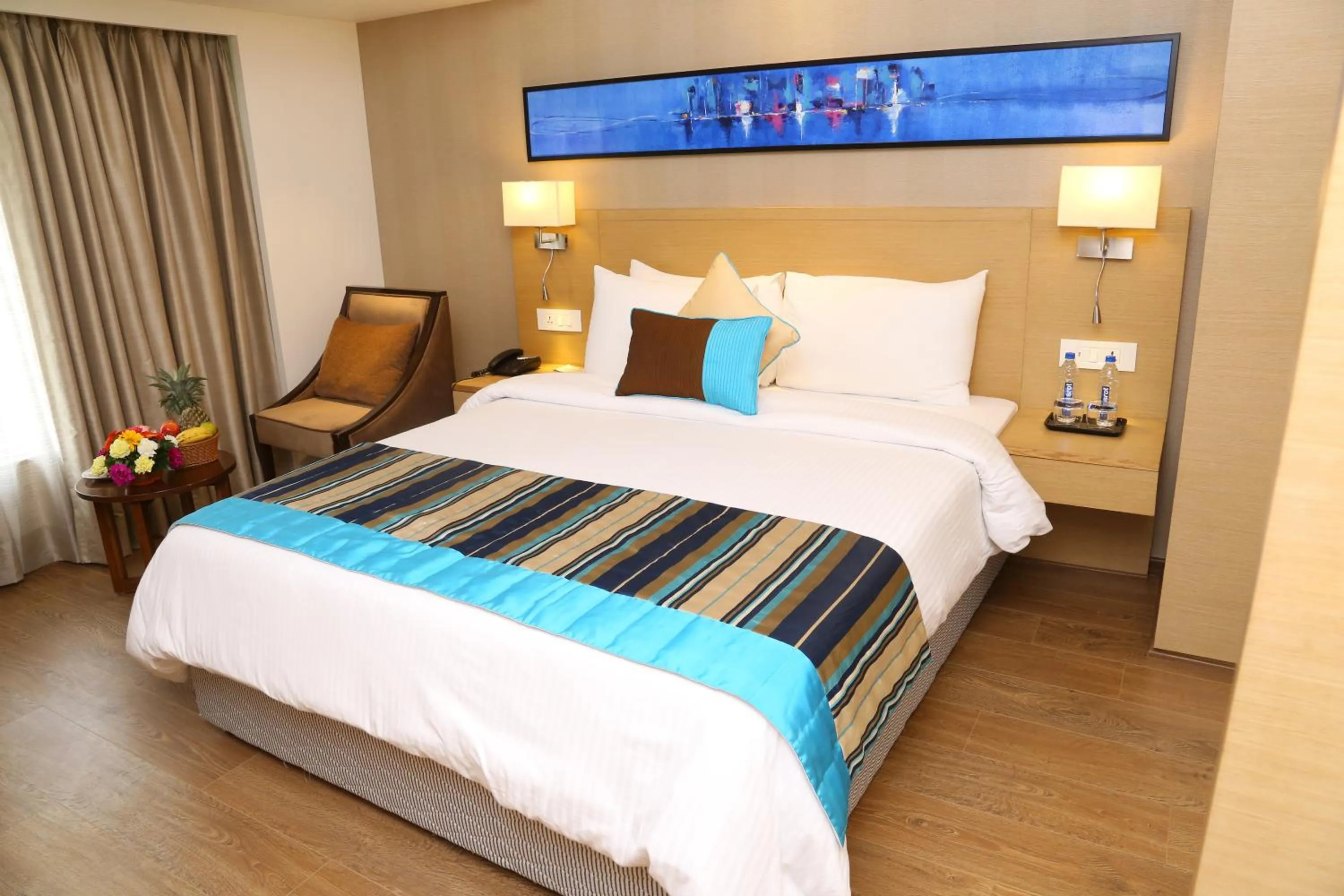 Bedroom, Bed in Sarovar Portico Rivera Ahmedabad