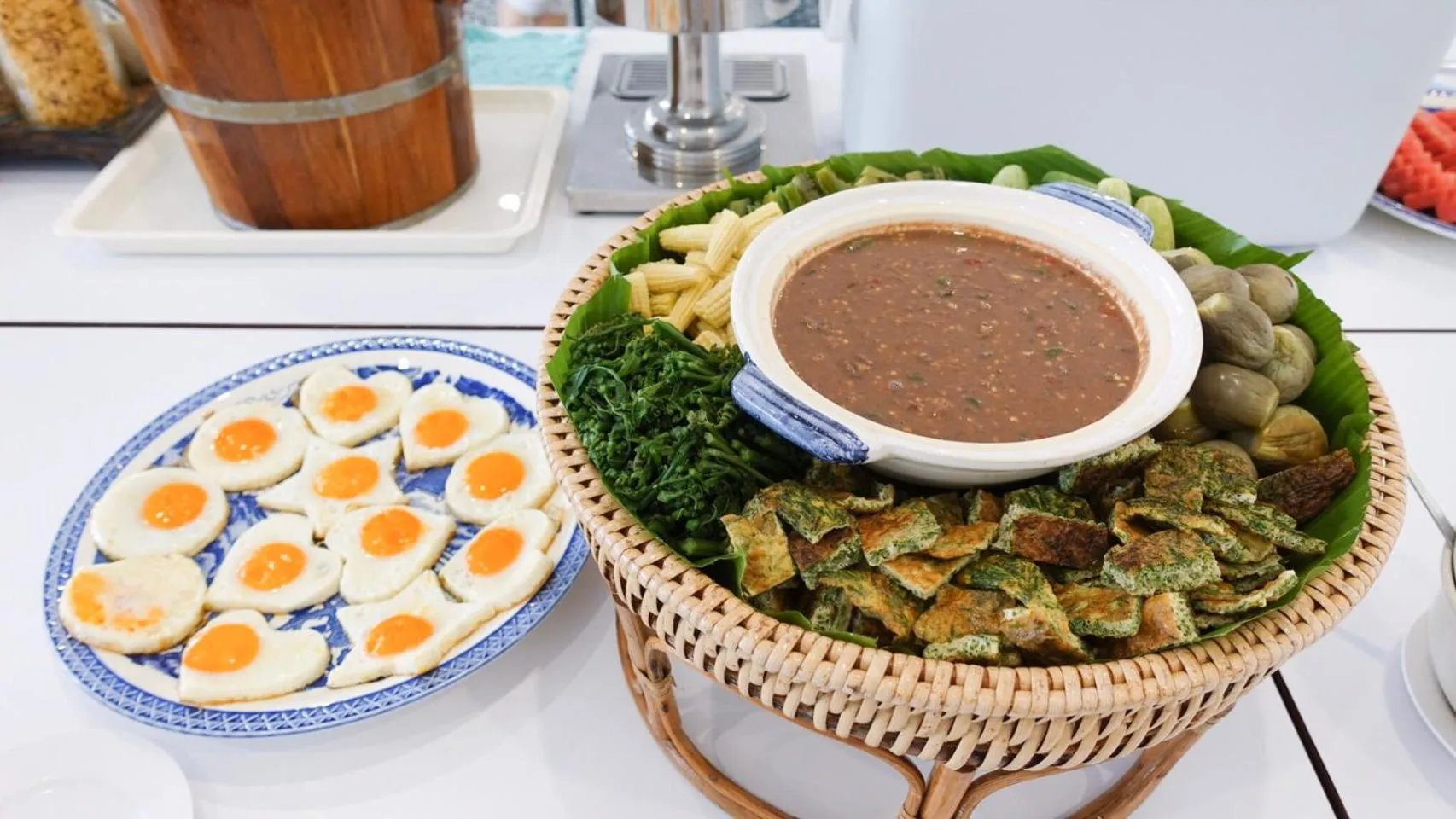 Buffet breakfast in Baan Imm Sook Resort