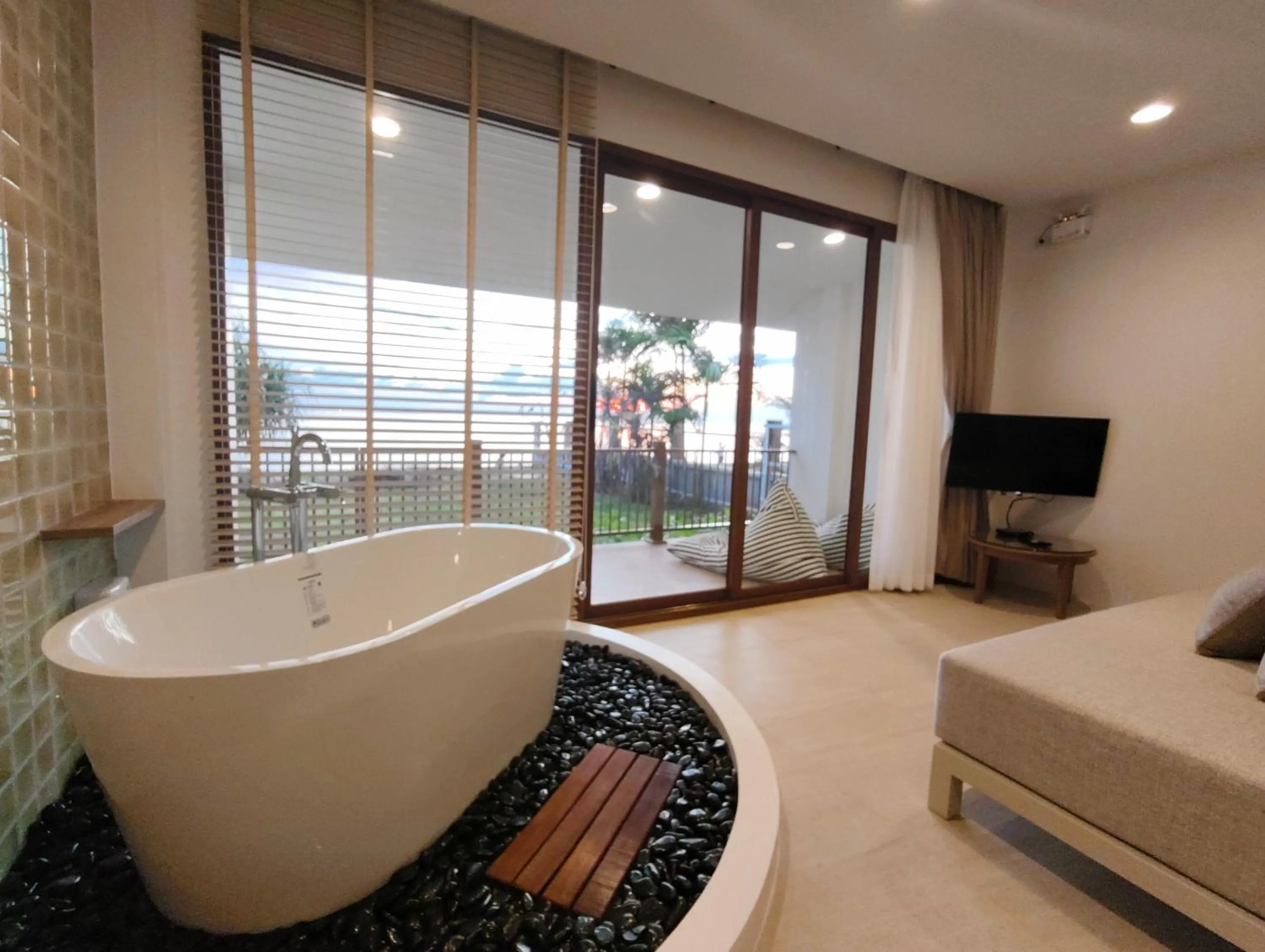 Bed in Baan Imm Sook Resort