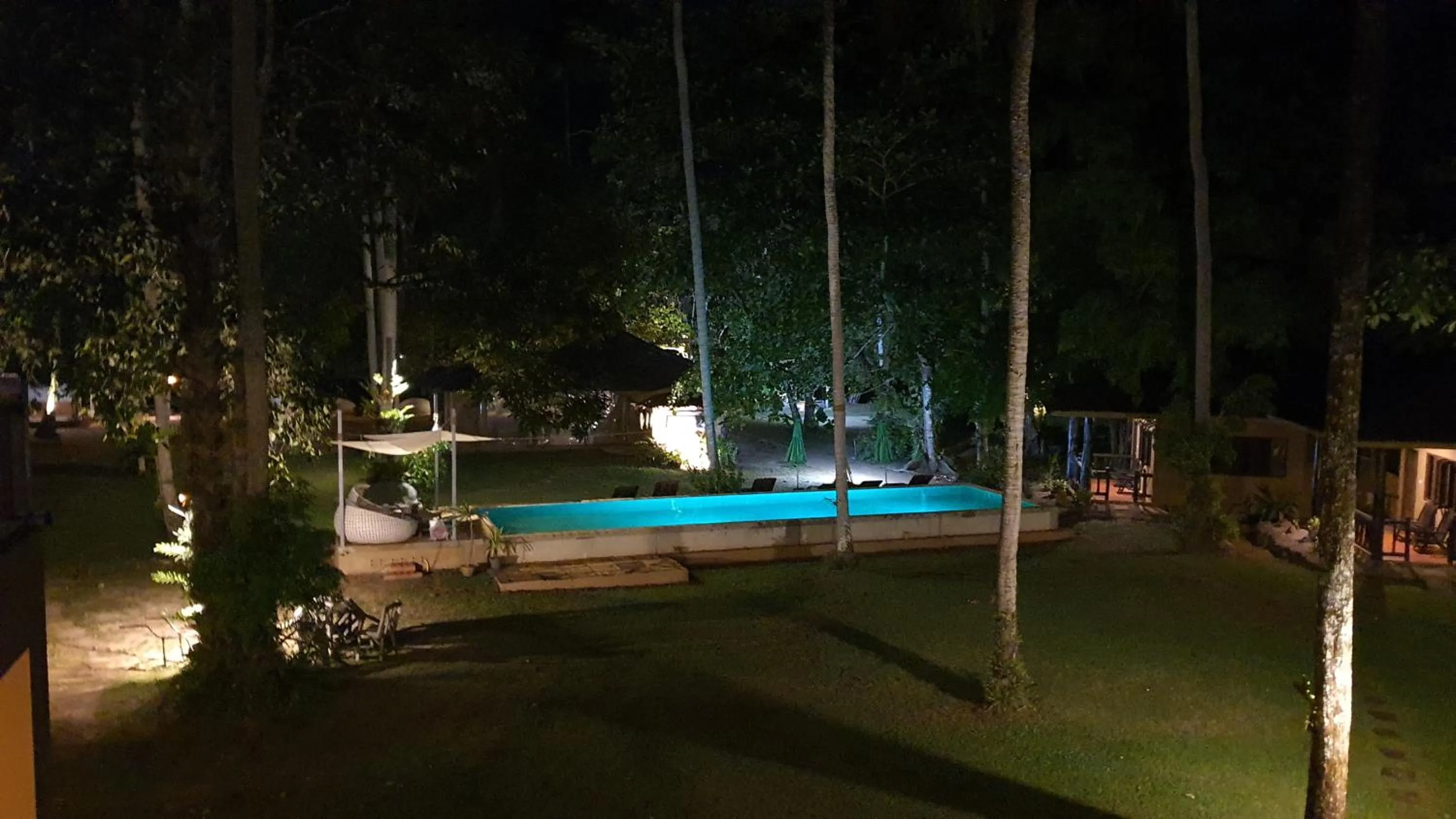 Pool view in Melina Beach Front Bungalows