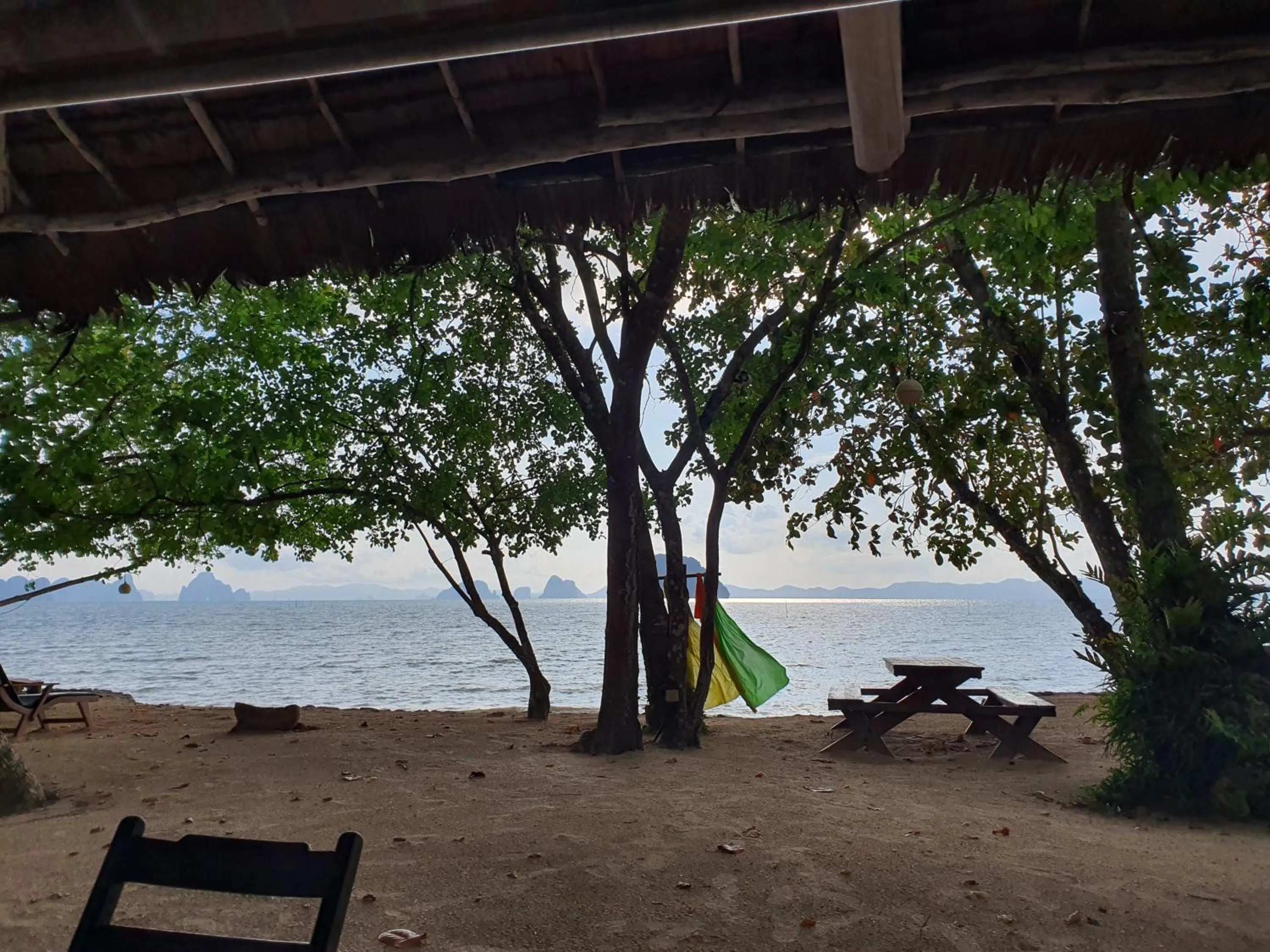 Seating area in Melina Beach Front Bungalows