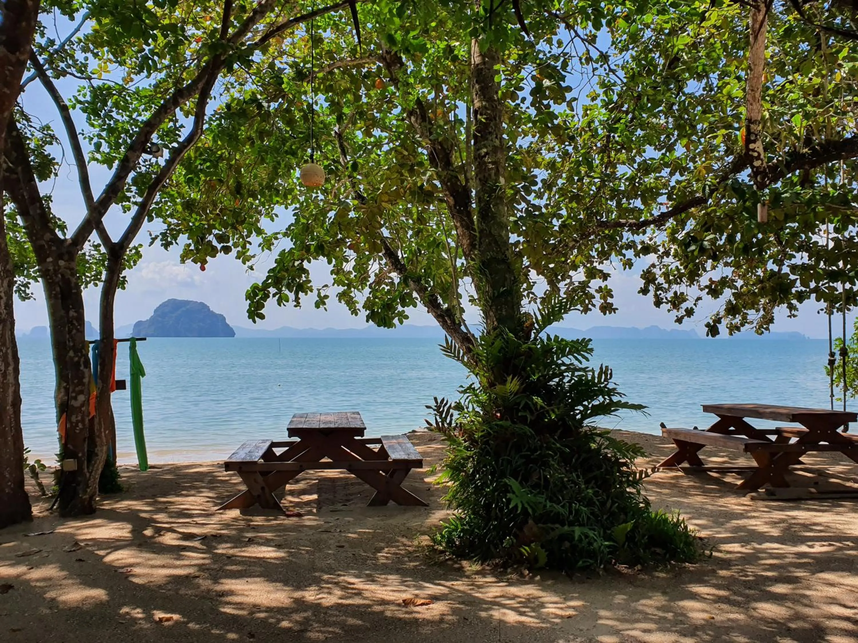 Seating area in Melina Beach Front Bungalows