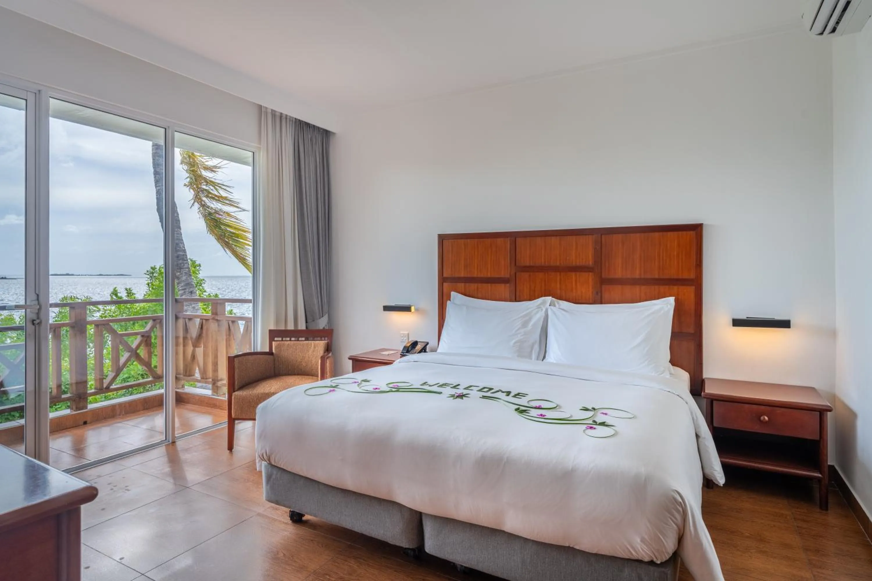 Bed in Hulhule Island Hotel- Private Beach Access & Airport Pick-up and Drop