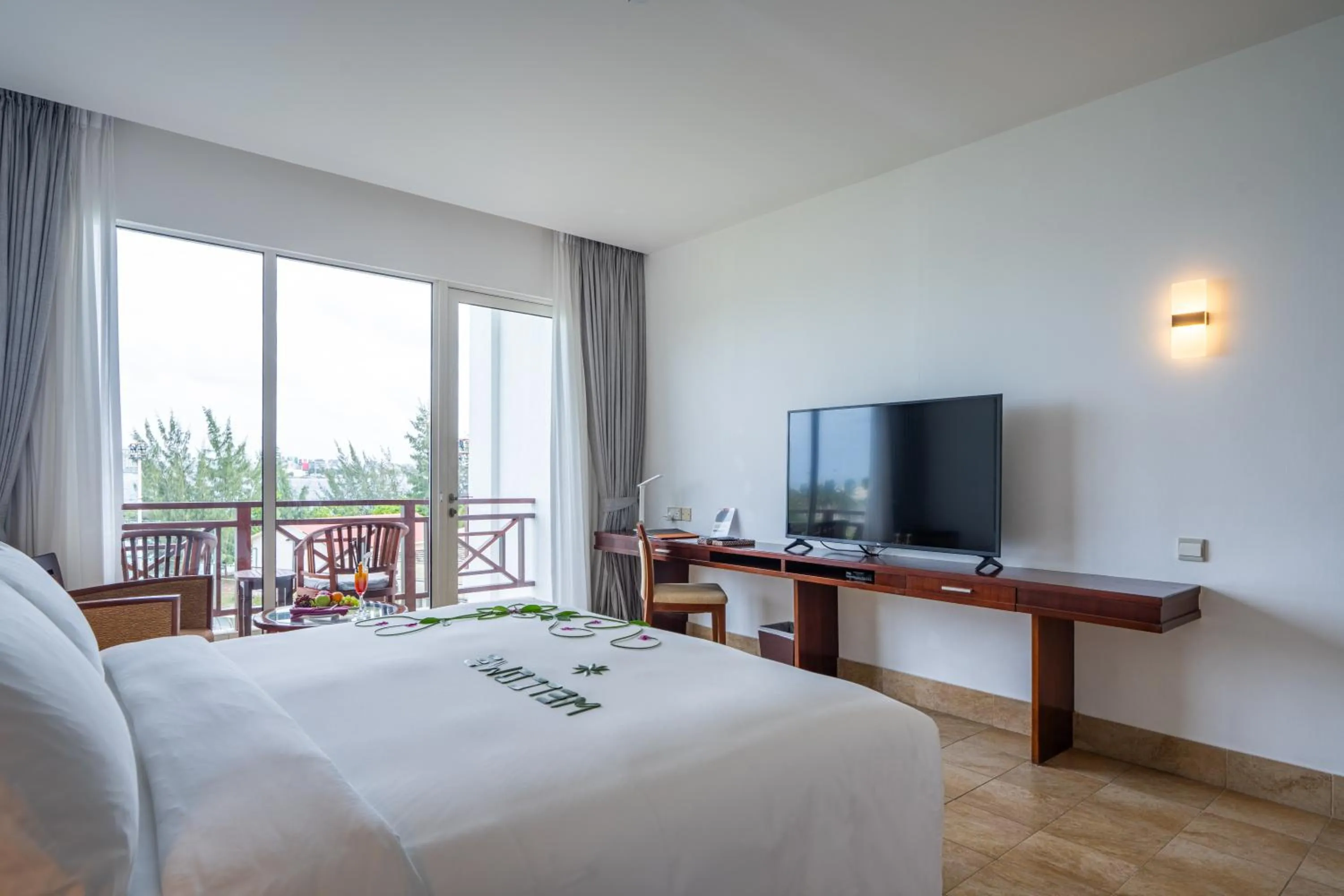 View (from property/room), Bed in Hulhule Island Hotel- Private Beach Access & Airport Pick-up and Drop