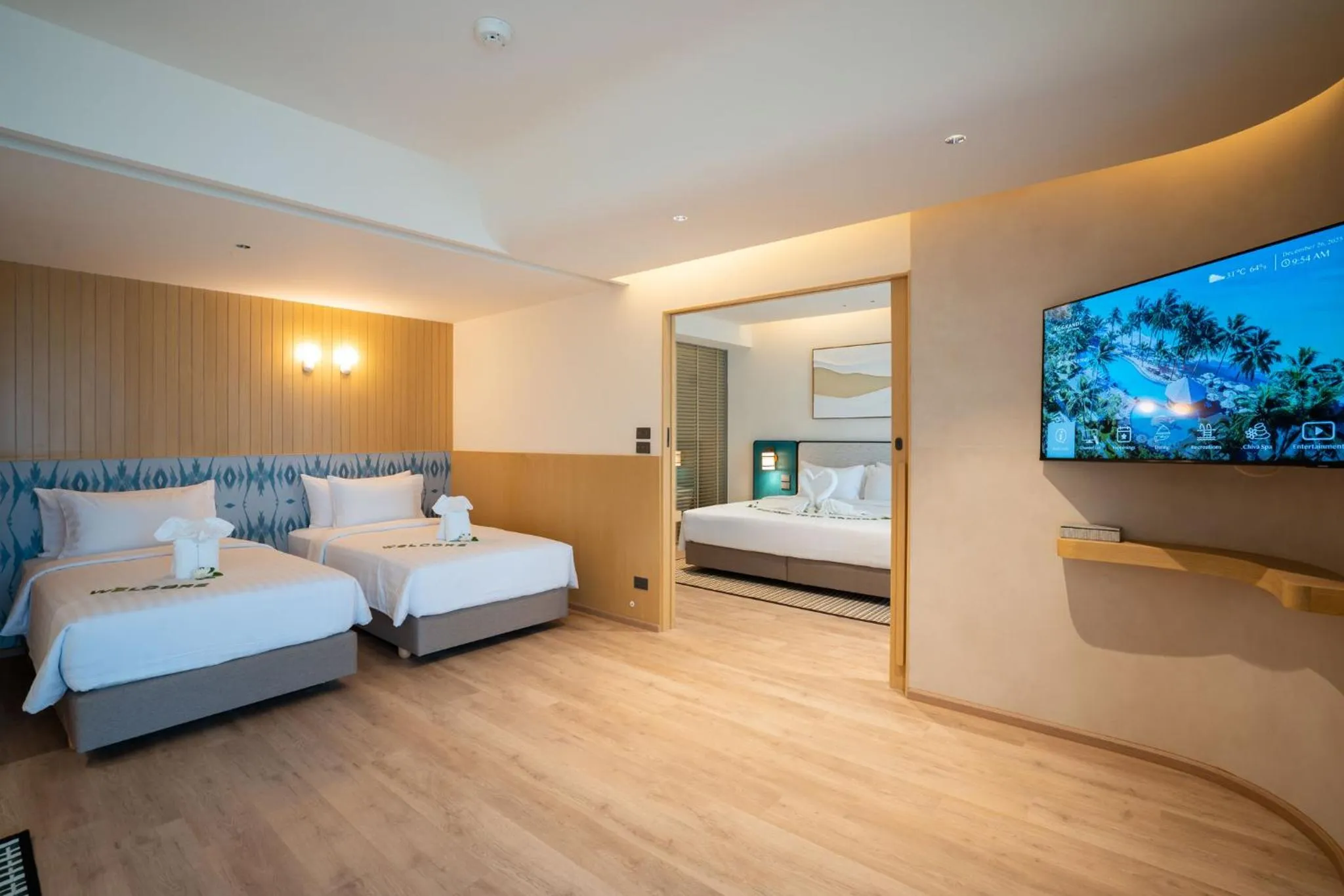 Bed in KC Grande Resort Koh Chang