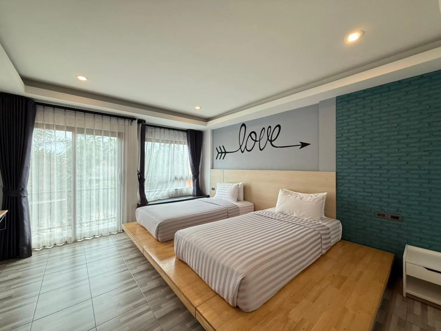 Bed in Sor Kor Sor Resort