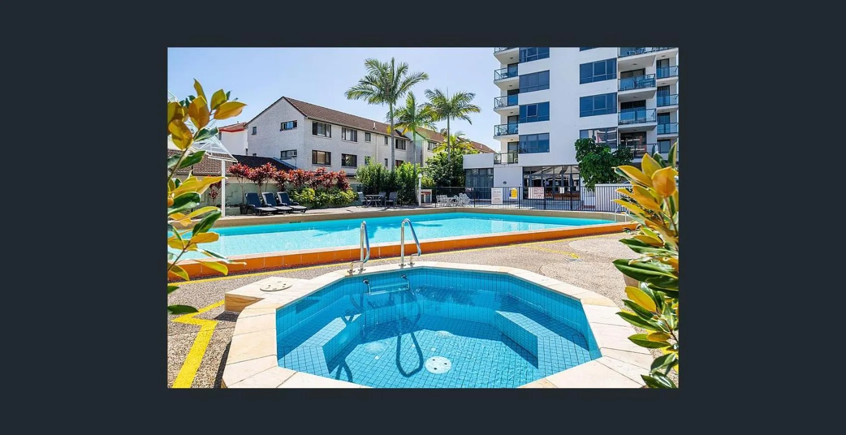 Swimming pool in Aqualine Apartments On The Broadwater