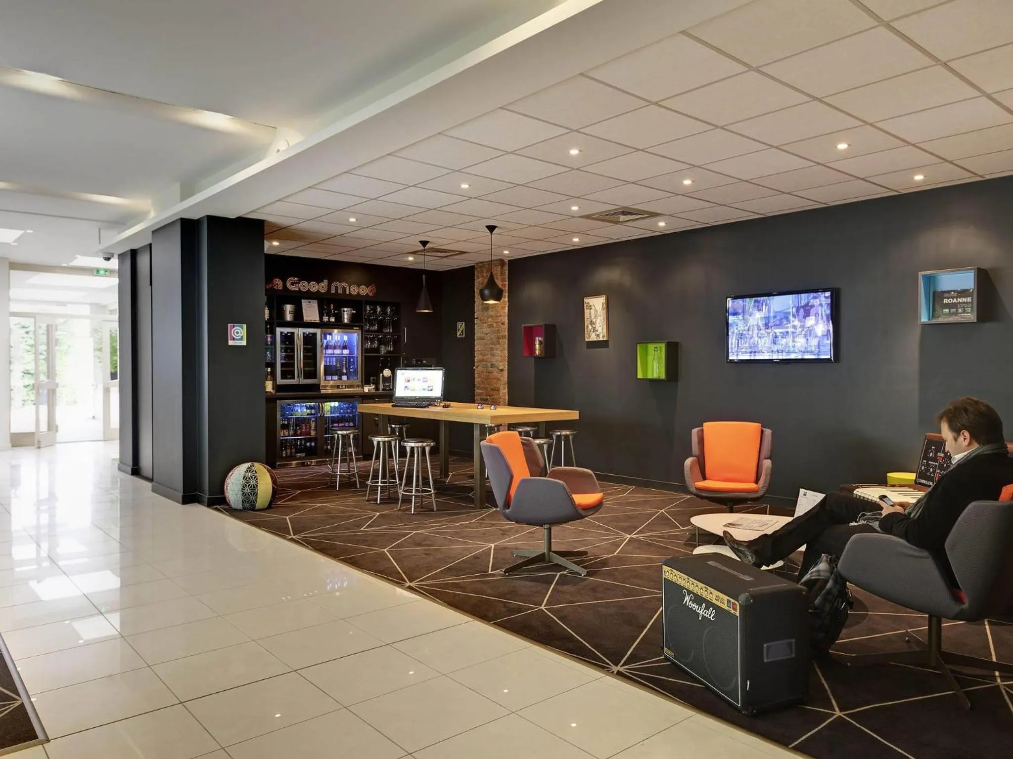Lounge or bar in ibis Styles Roanne Centre Gare