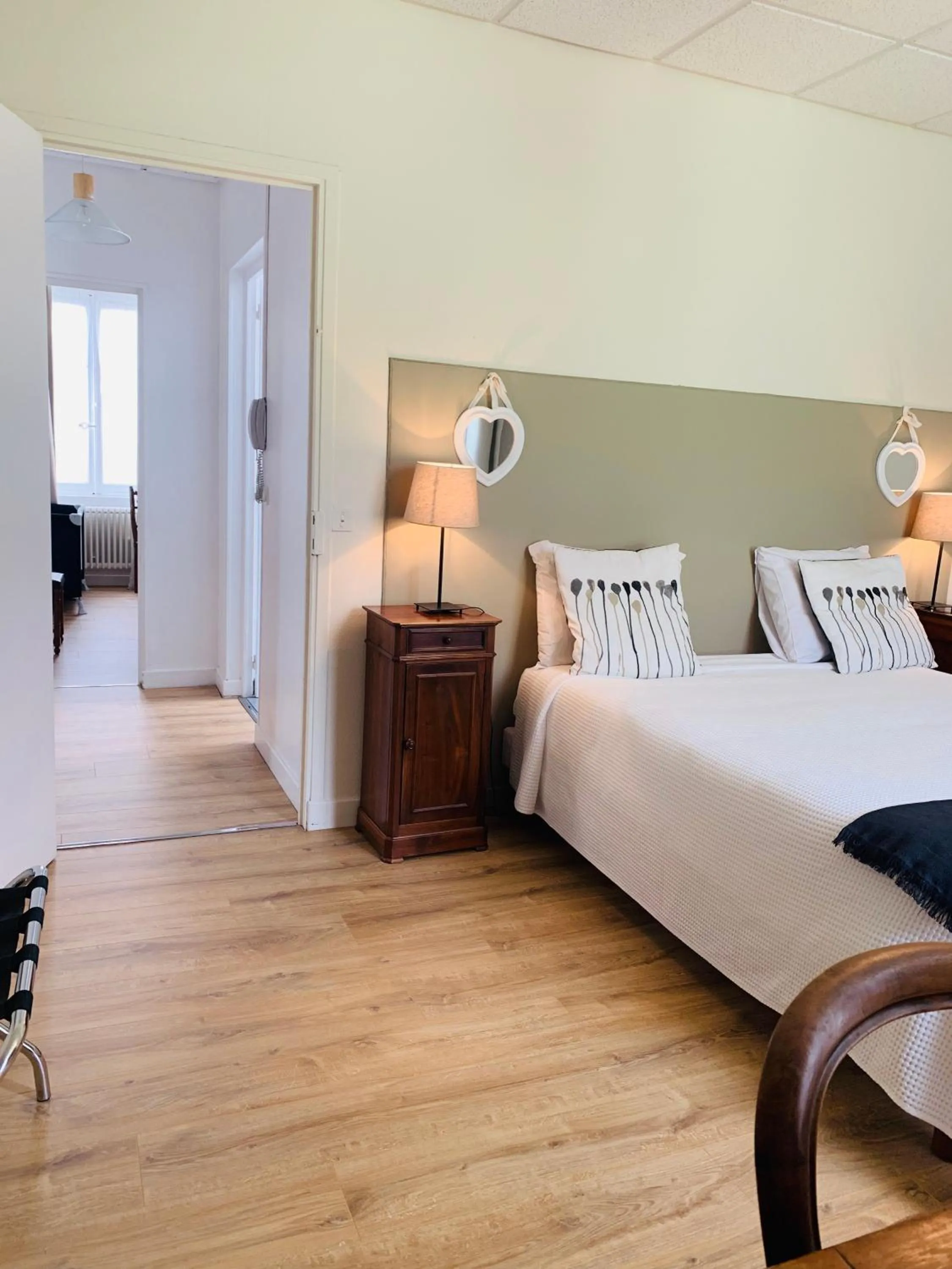 Photo of the whole room, Bed in Hôtel Restaurant La Désirade