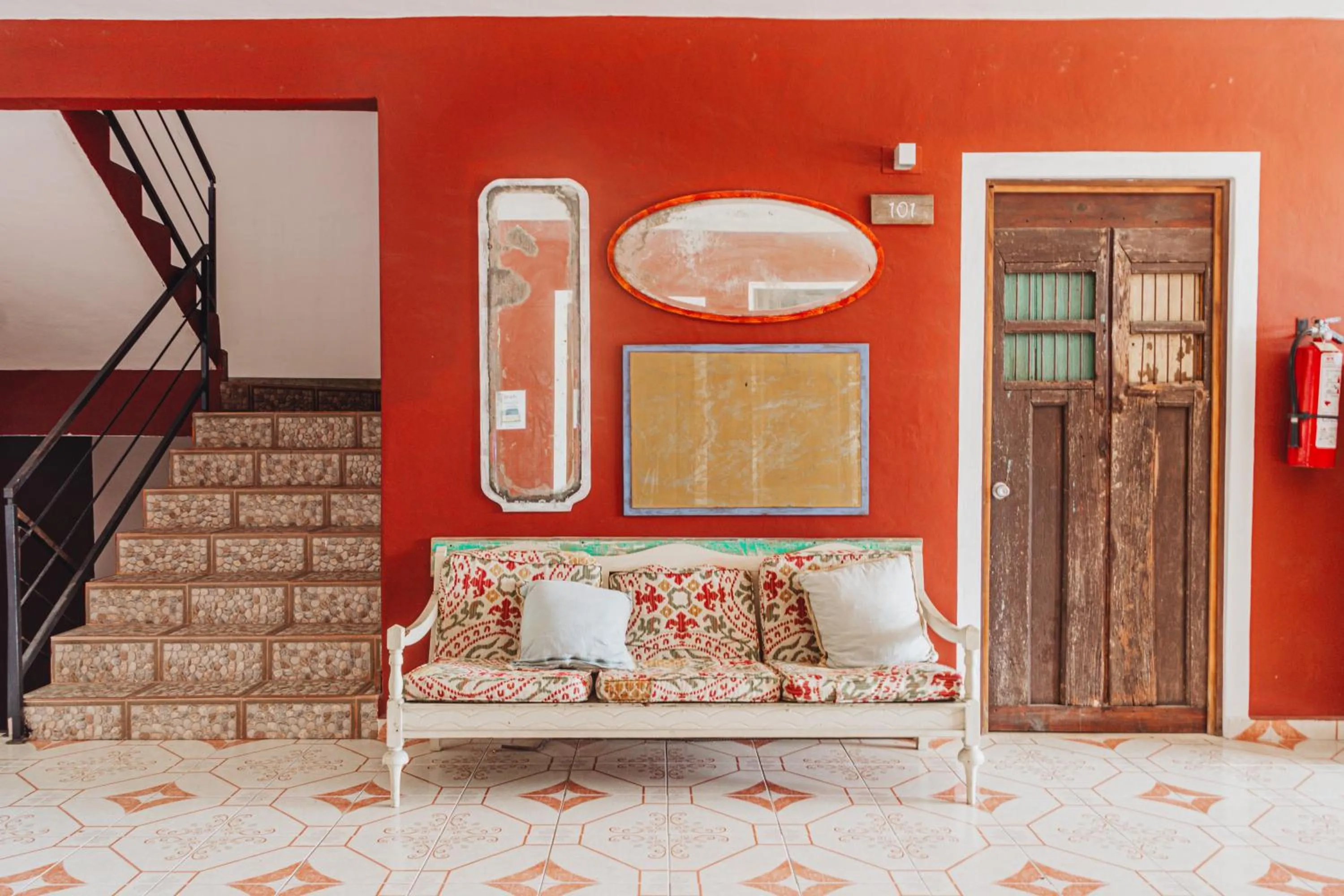 Living room in Casa Colonial Tulum