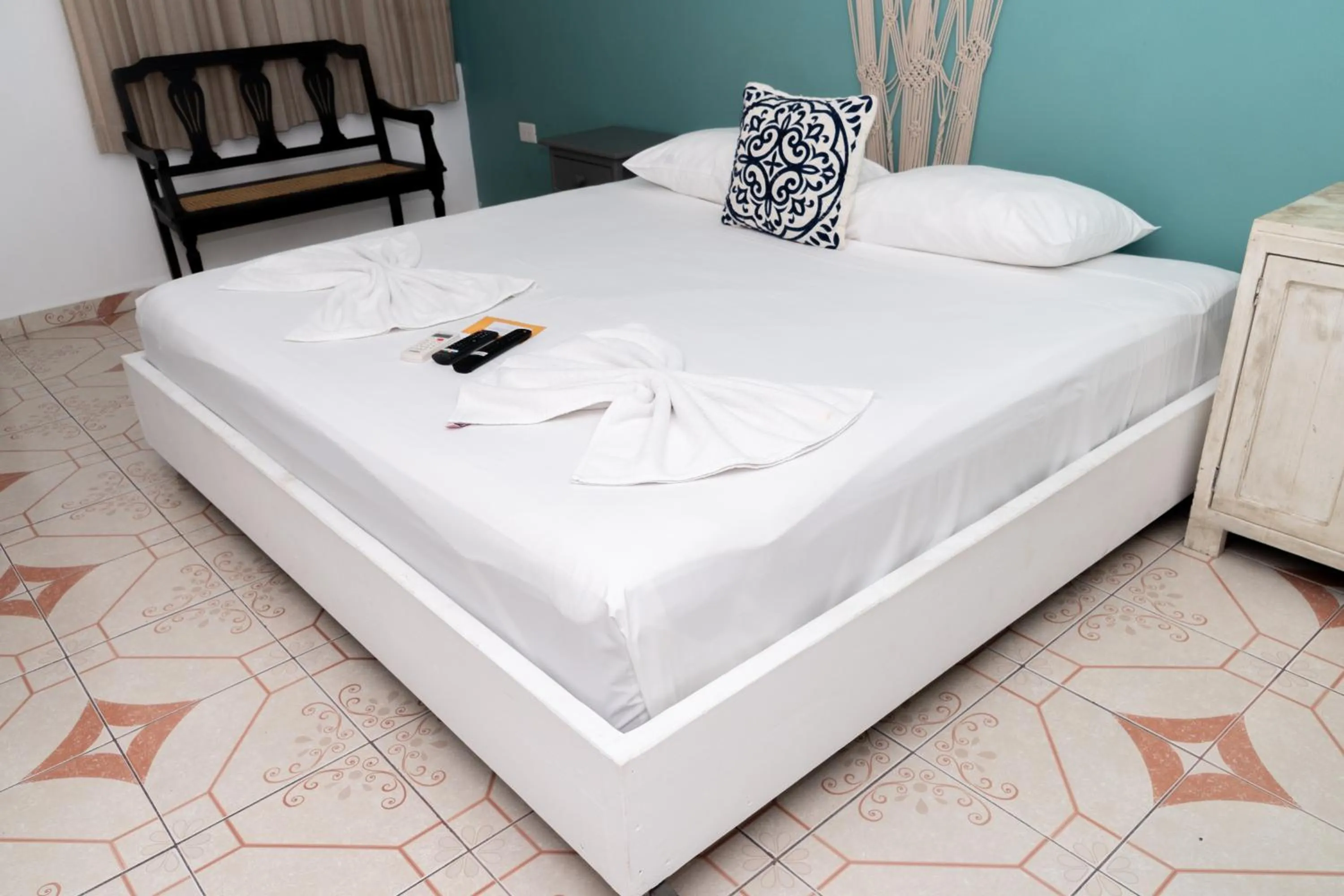 Bedroom, Bed in Casa Colonial Tulum