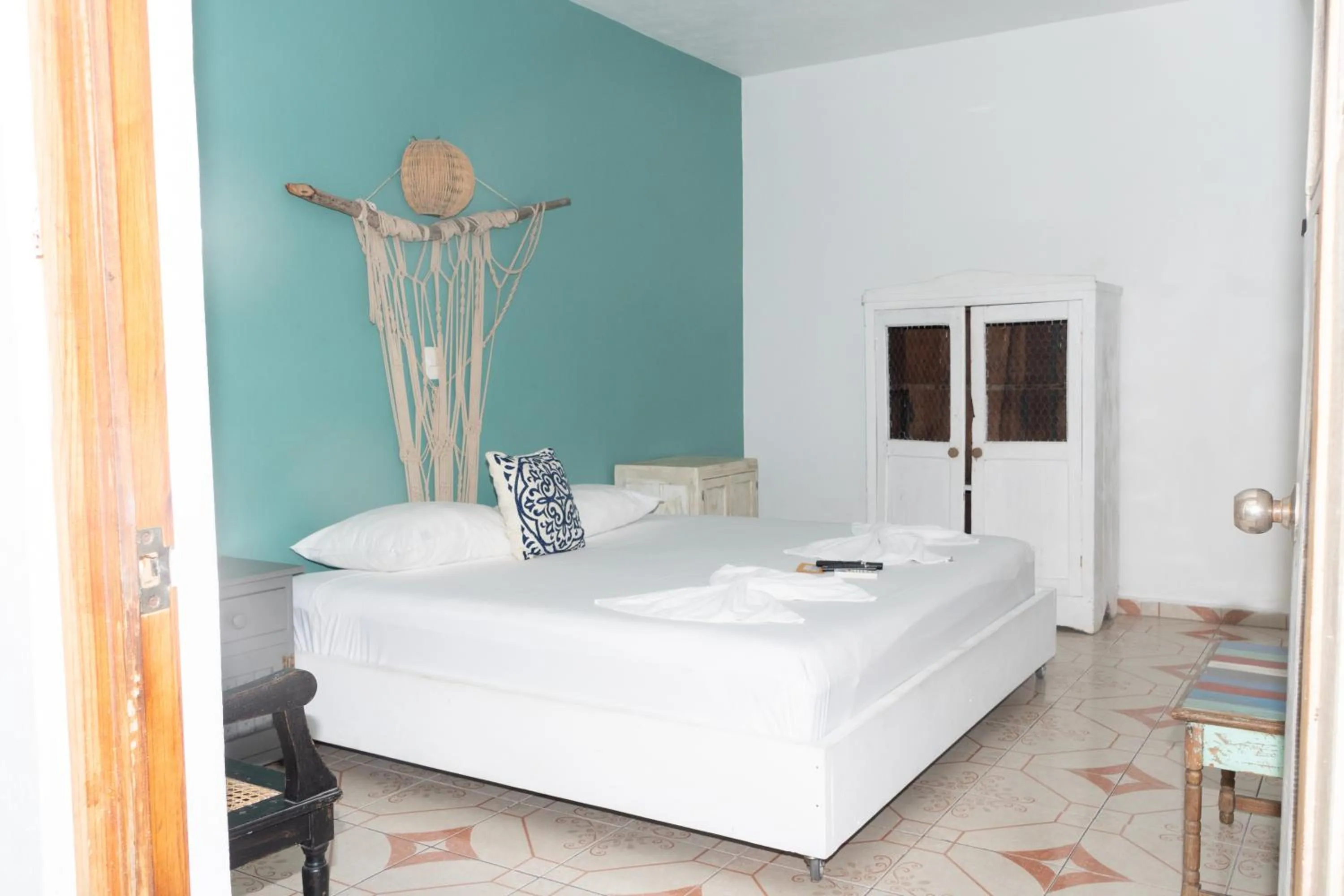 Bedroom, Bed in Casa Colonial Tulum