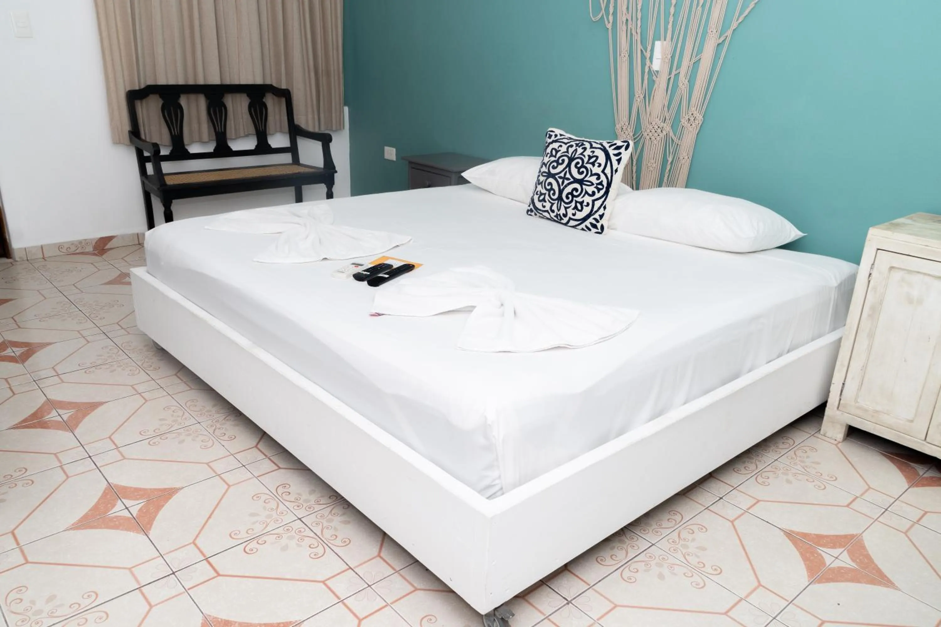 Bedroom, Bed in Casa Colonial Tulum