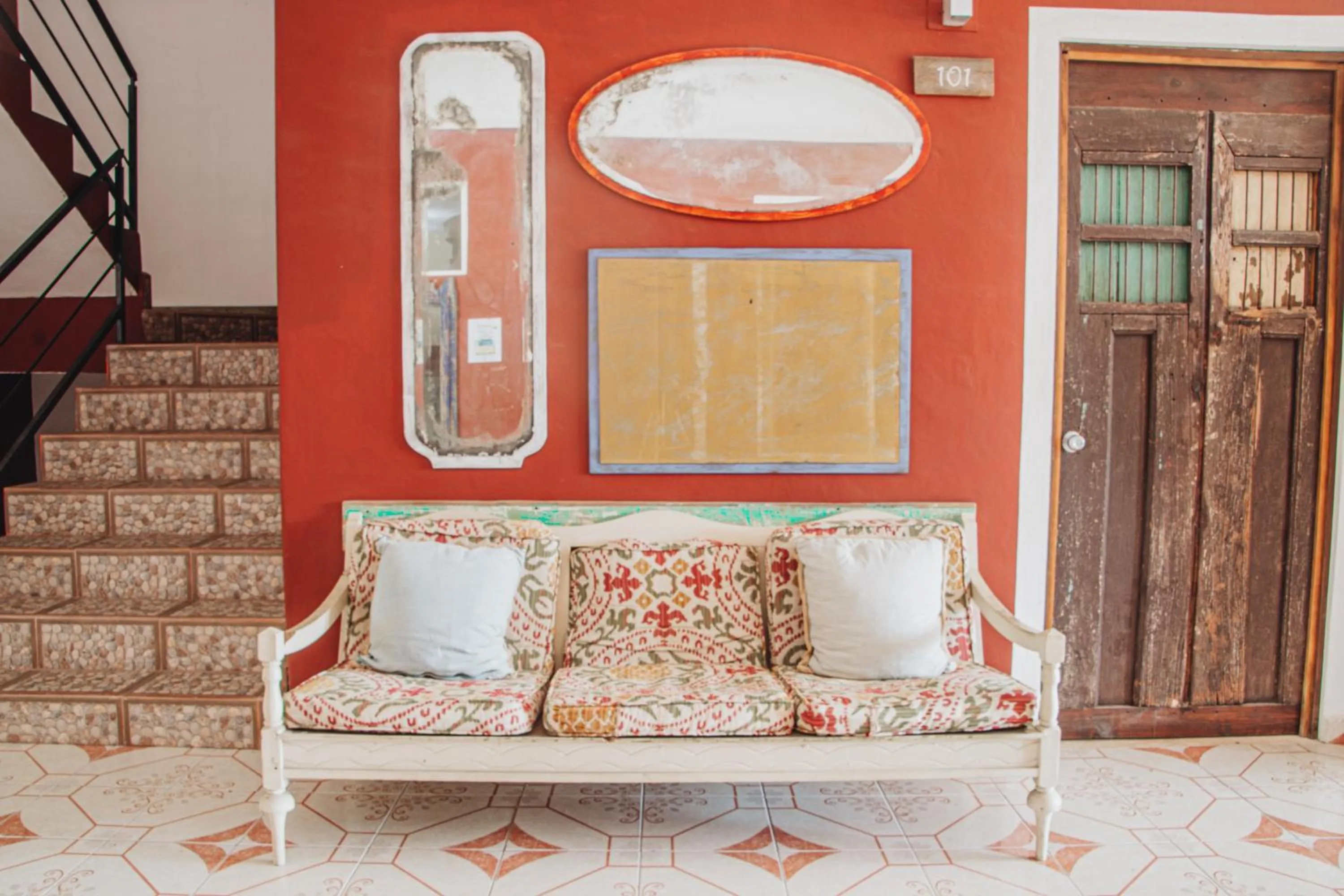 Seating area in Casa Colonial Tulum