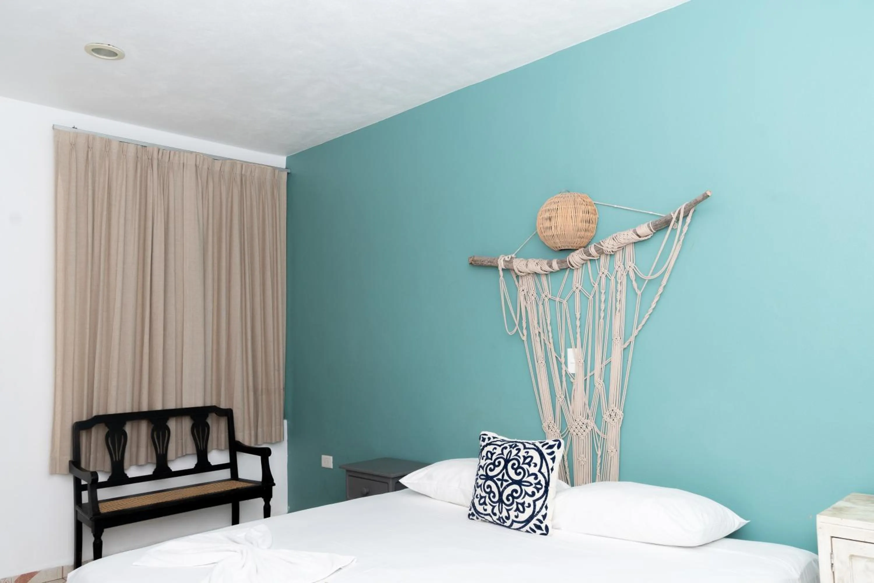 Bedroom, Bed in Casa Colonial Tulum