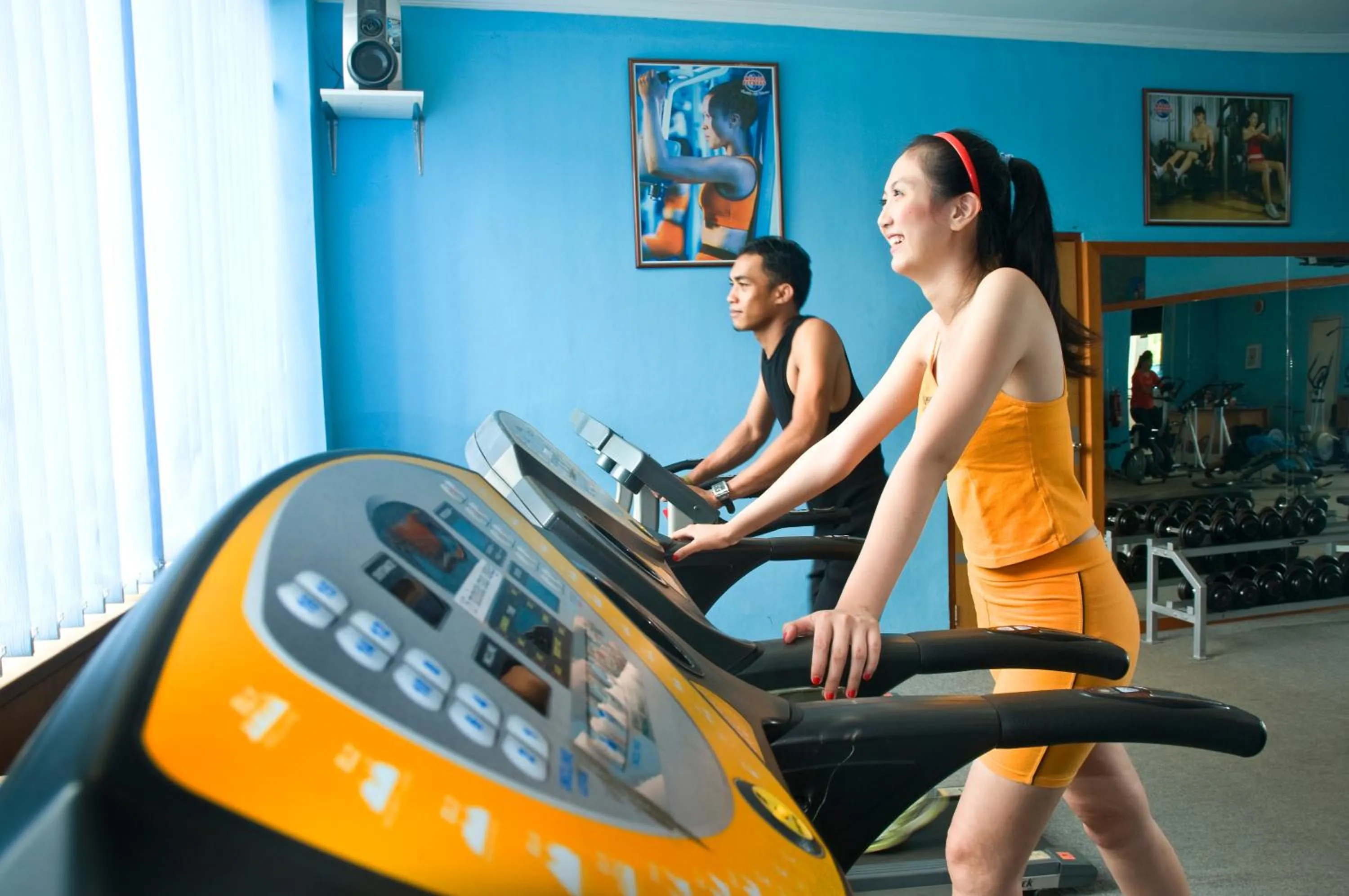 Fitness centre/facilities in Golden View Hotel