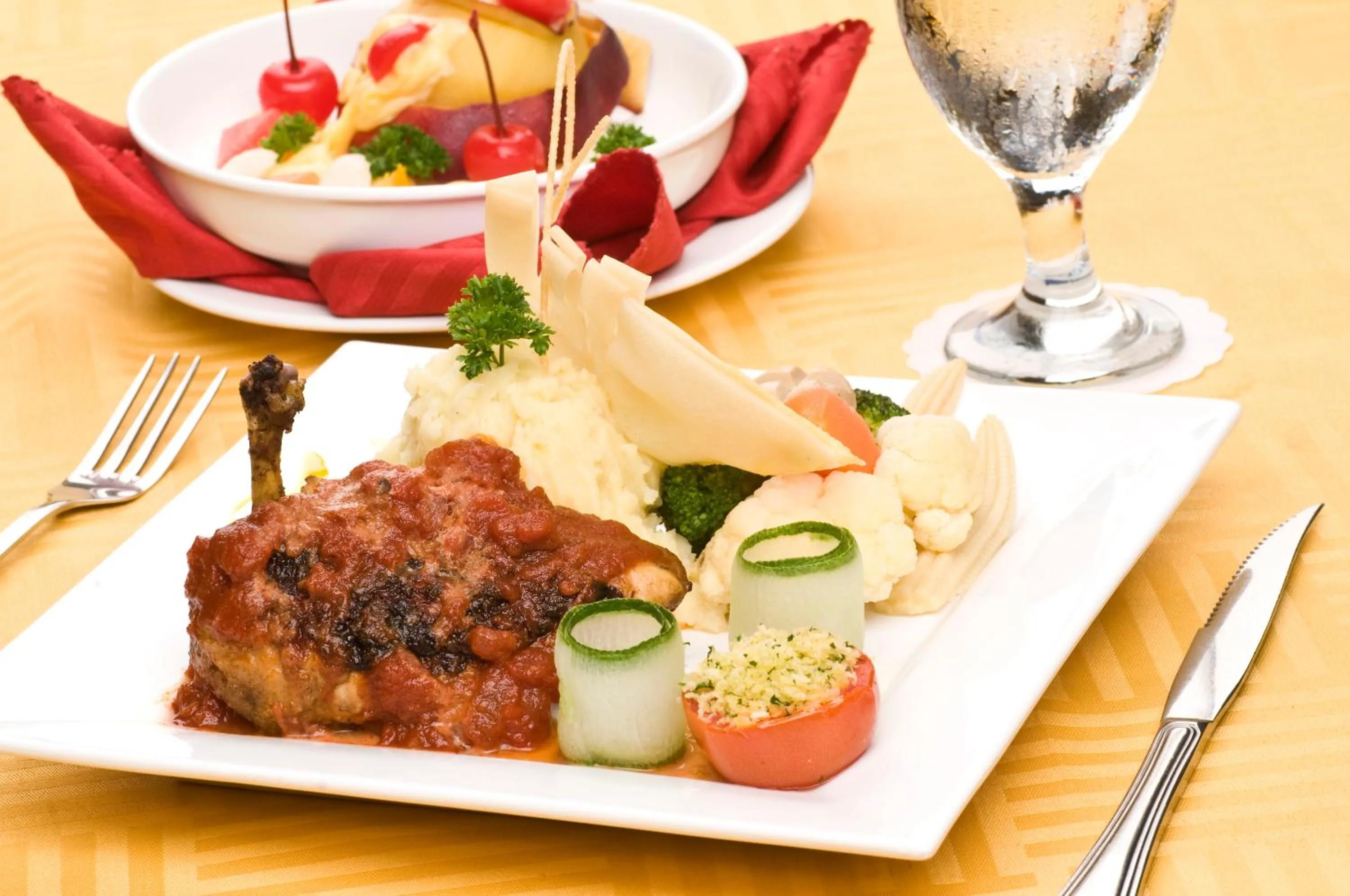 Food close-up in Golden View Hotel