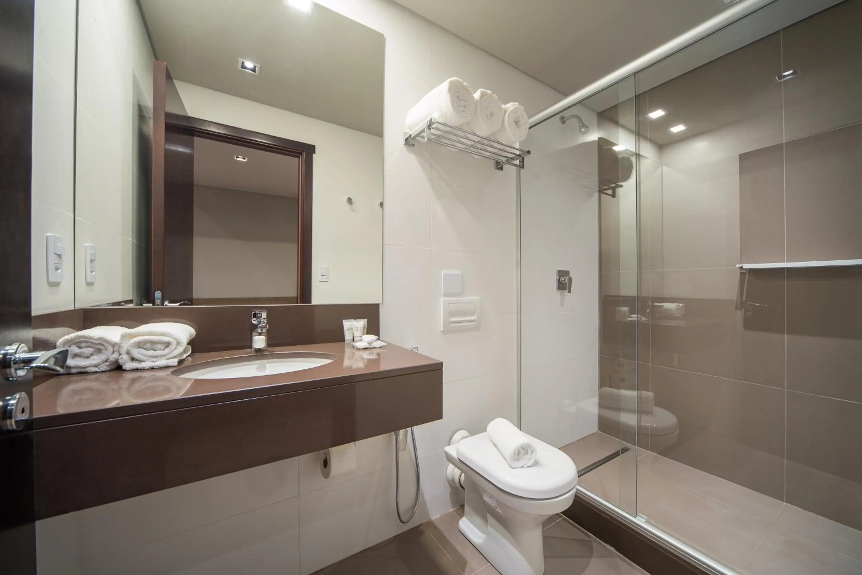 Bathroom in Hotel Laghetto Stilo Borges Oficial