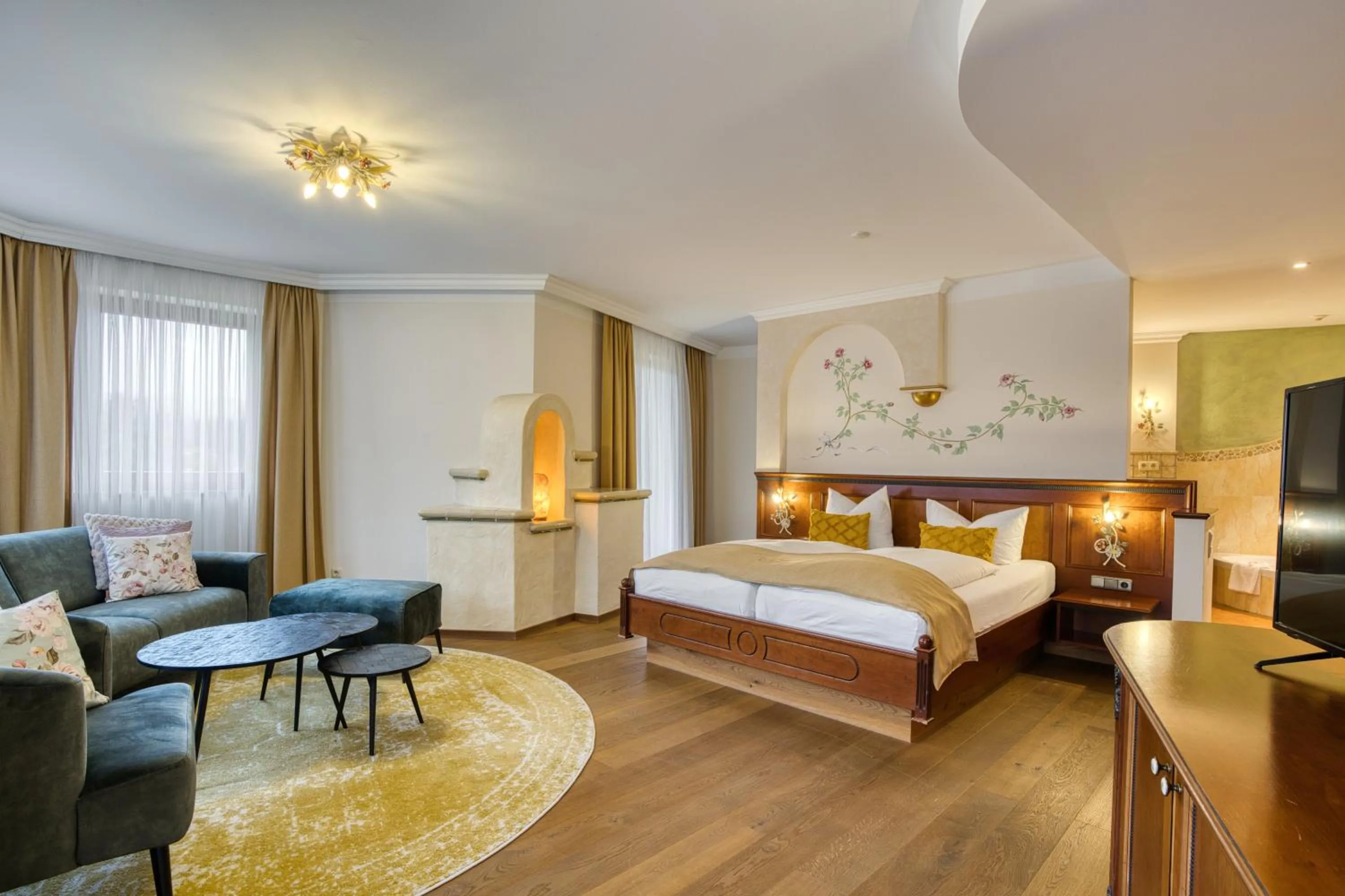 Bed in Kristall- & Vitalhotel Bergknappenhof