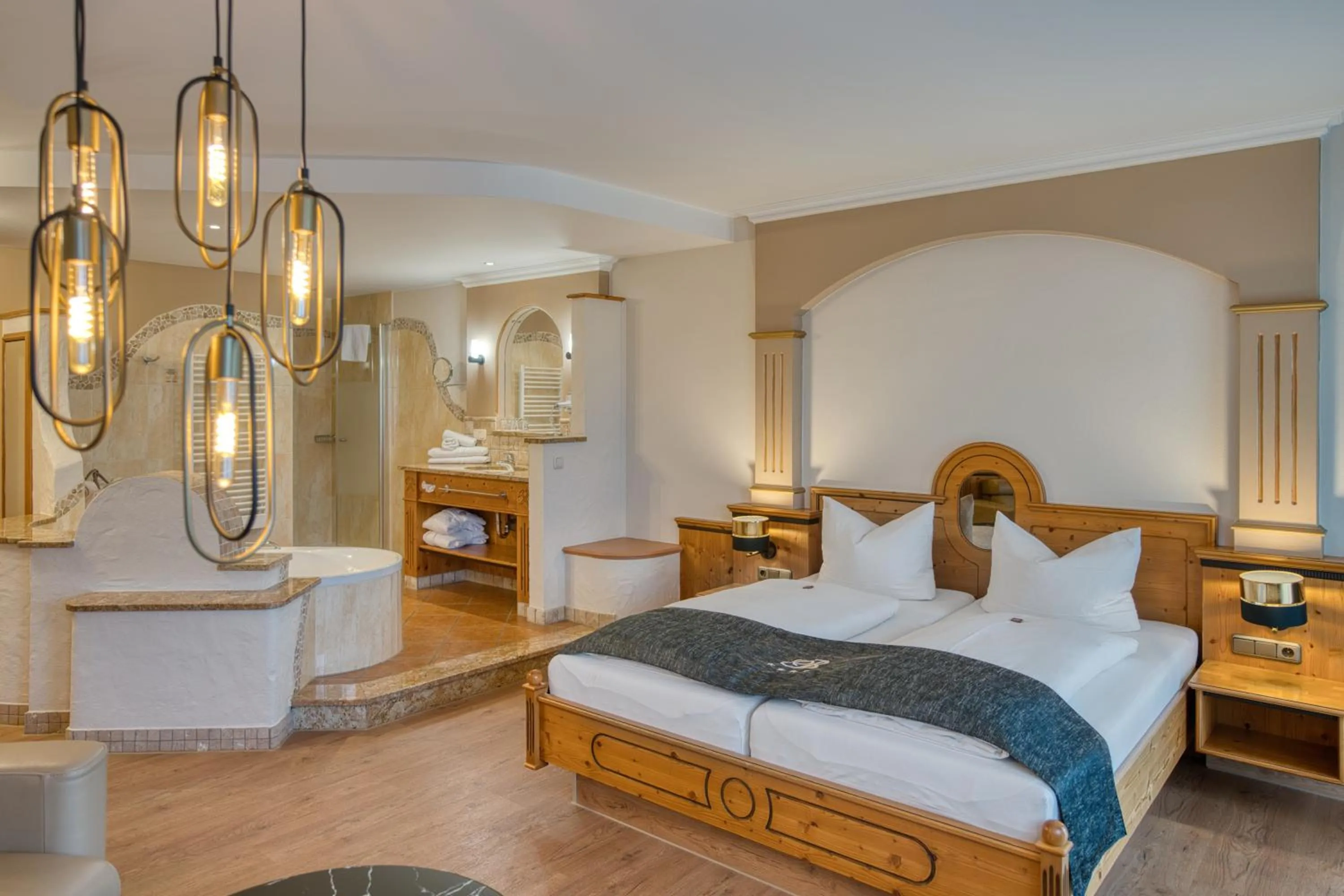 Bed in Kristall- & Vitalhotel Bergknappenhof