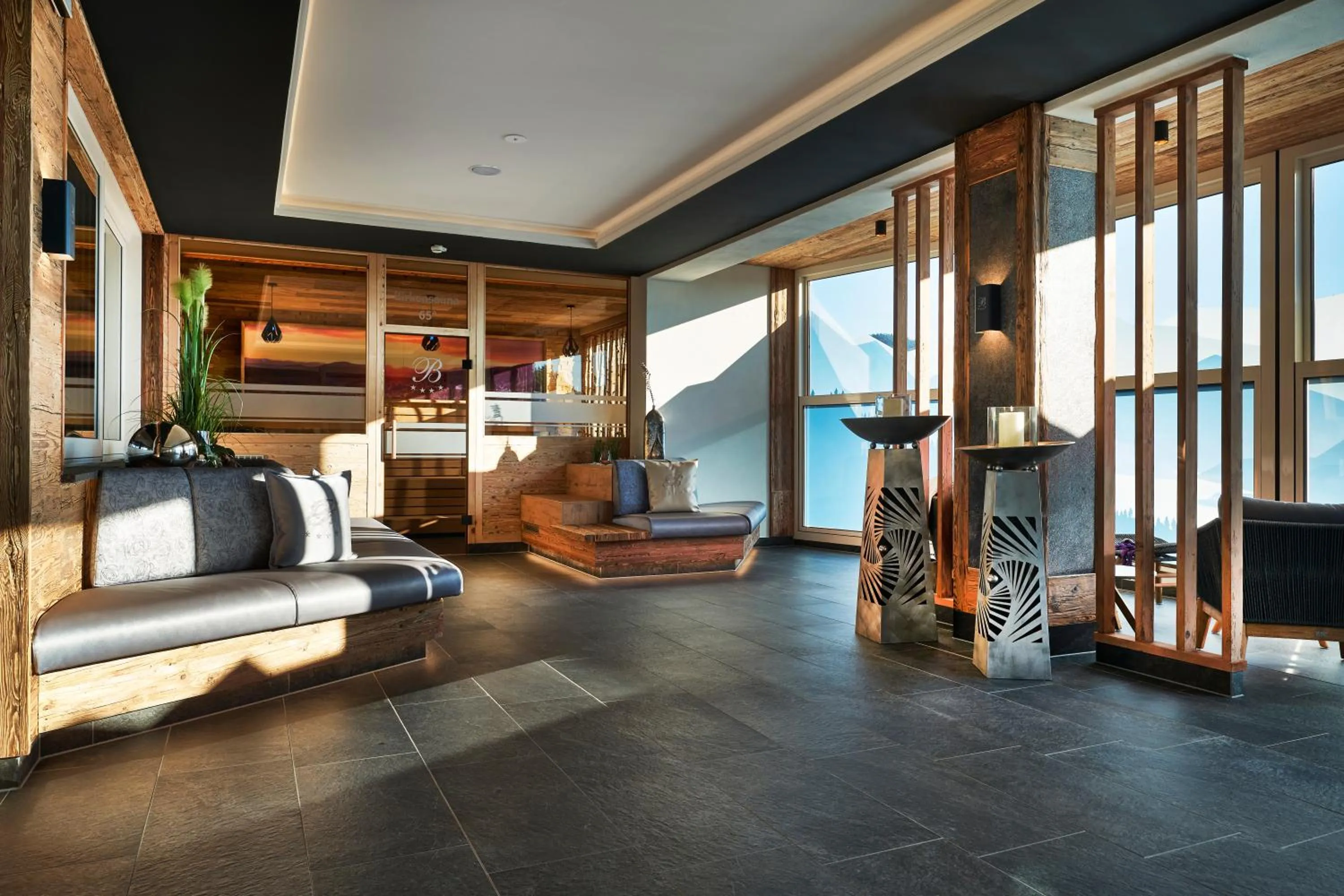 Sauna in Kristall- & Vitalhotel Bergknappenhof