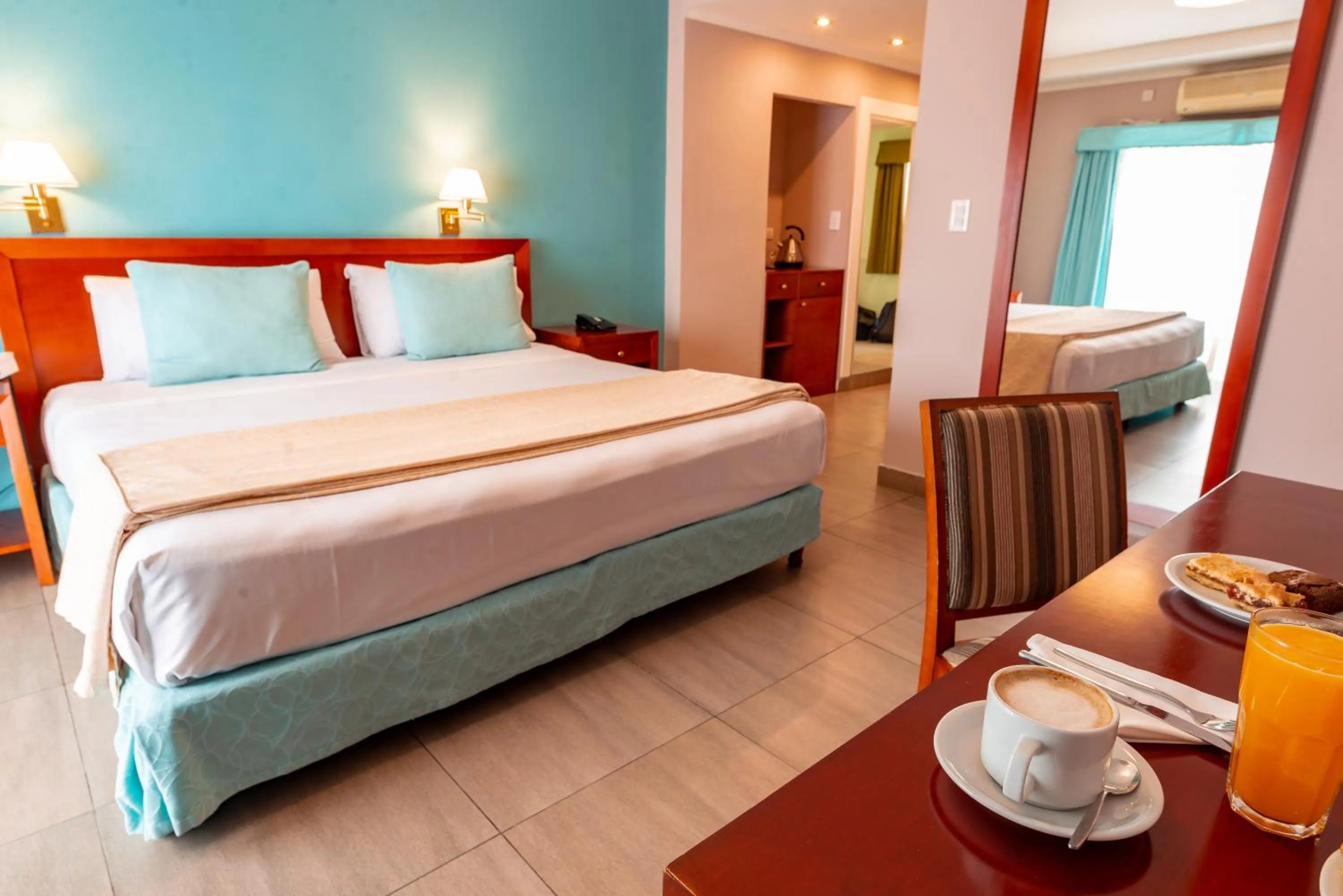 Bed in Hotel Riviera